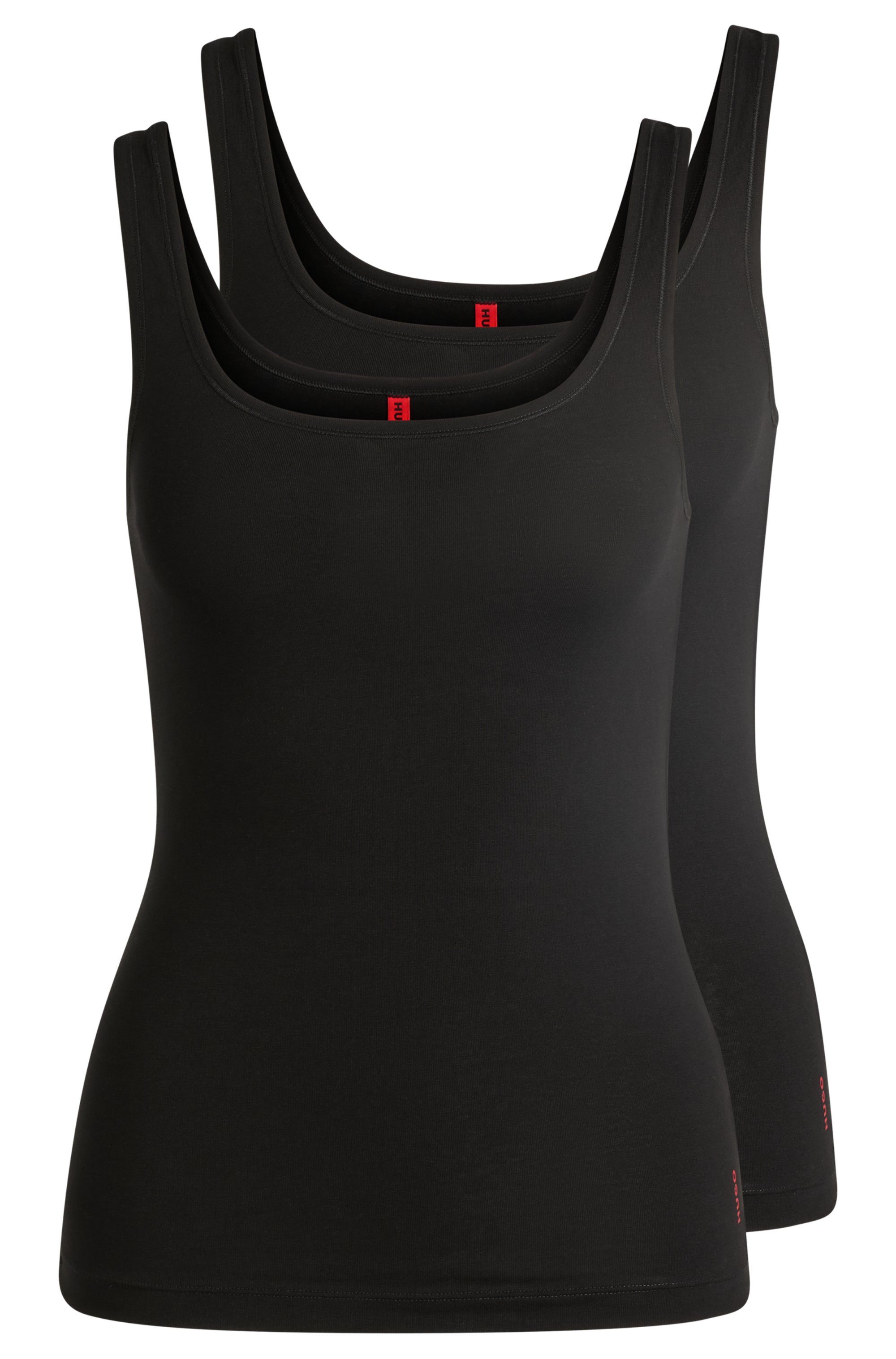 HUGO Tanktop TWIN VEST (Packung, 2er-Pack) mit vertikalem Logoprint günstig online kaufen