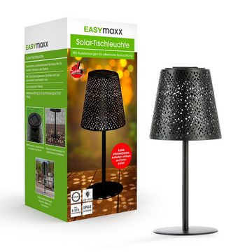 EASYmaxx LED Solarleuchte Tischleuchte 2er Set, Balkon, Garten, Terrasse