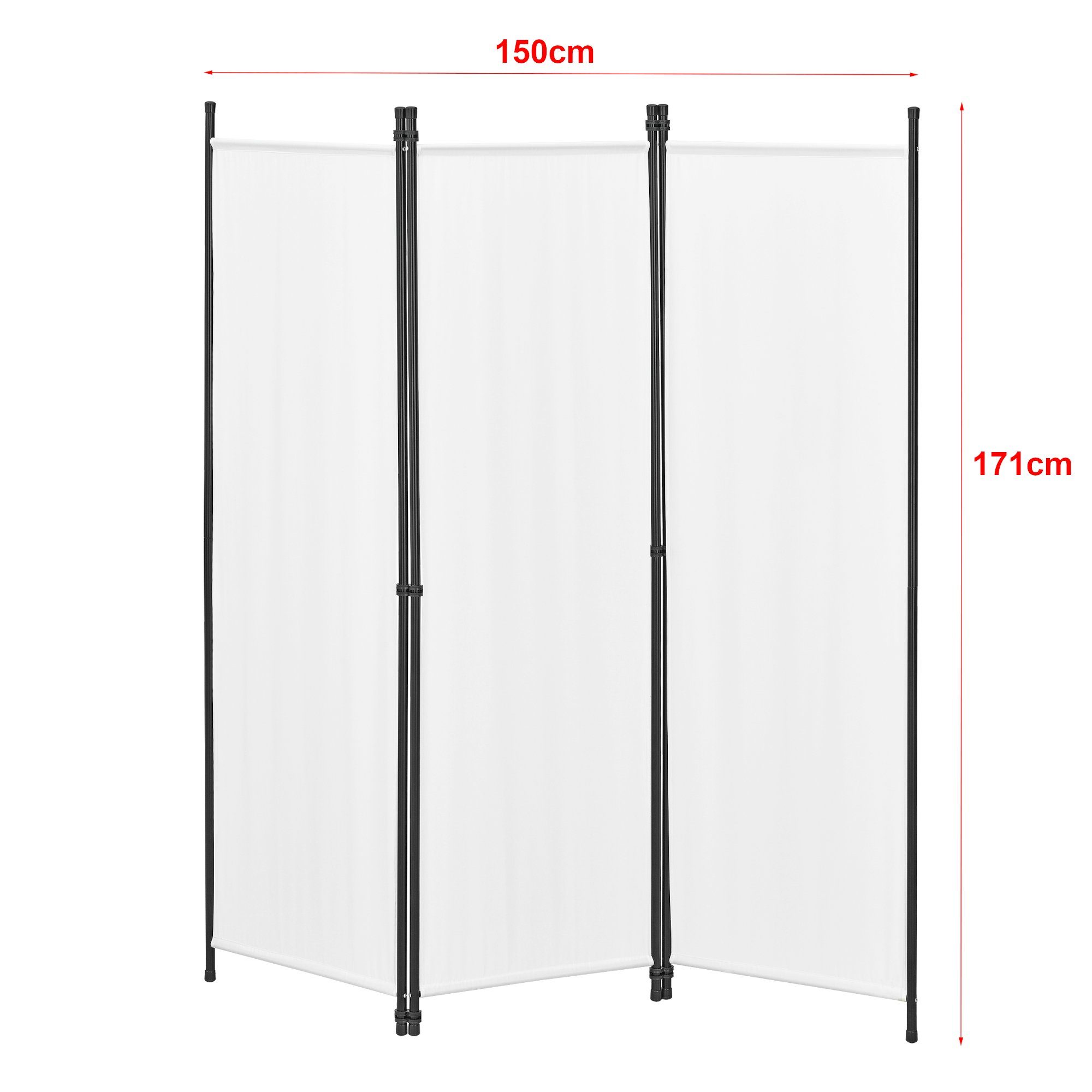 en.casa Paravent, »Huesca« Spanische Wand 3-teilig Sichtschutz 150x171cm We günstig online kaufen