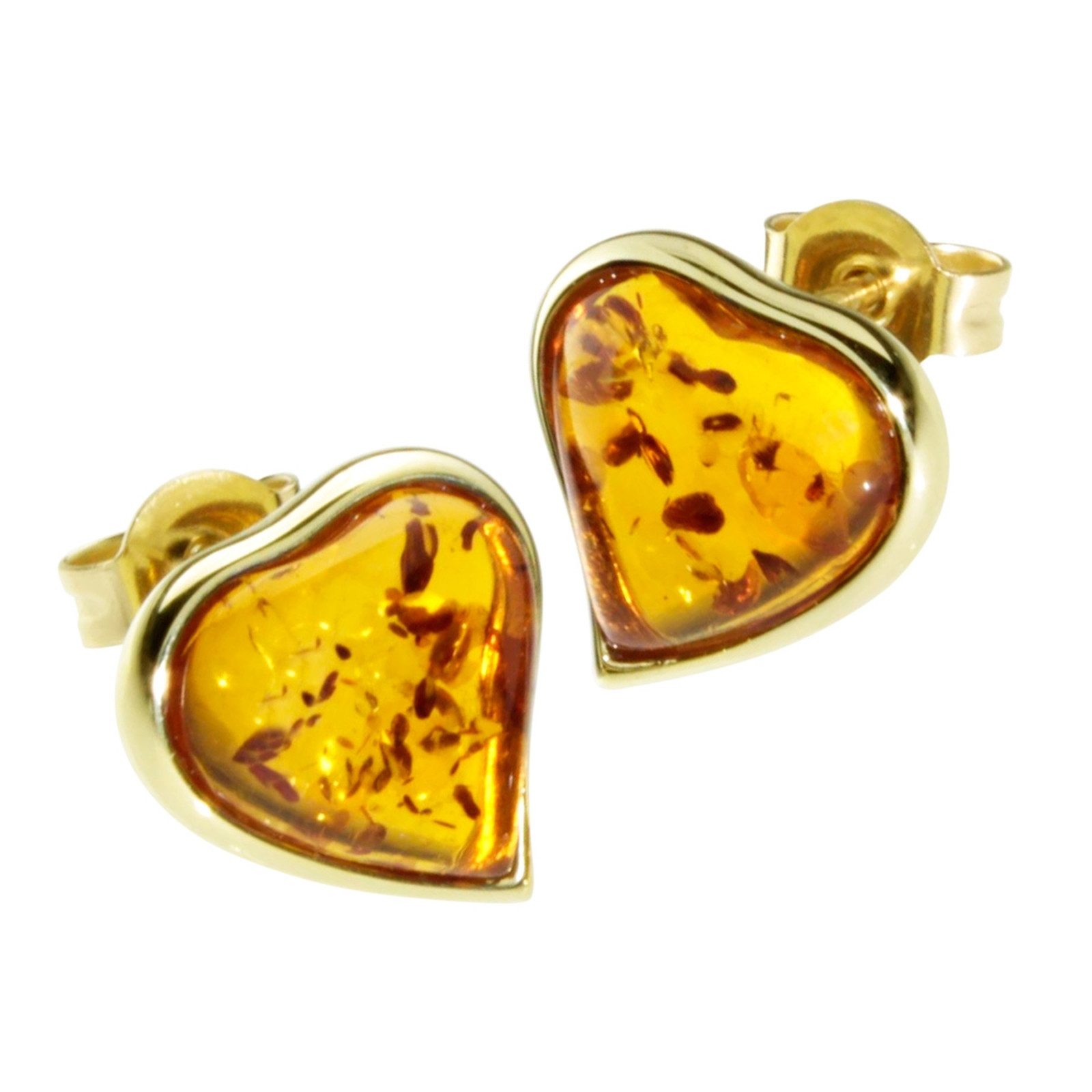 OSTSEE-SCHMUCK Paar Ohrstecker Ostsee-Schmuck Ohrstecker Herz Ohrstecker Herz (2-tlg)