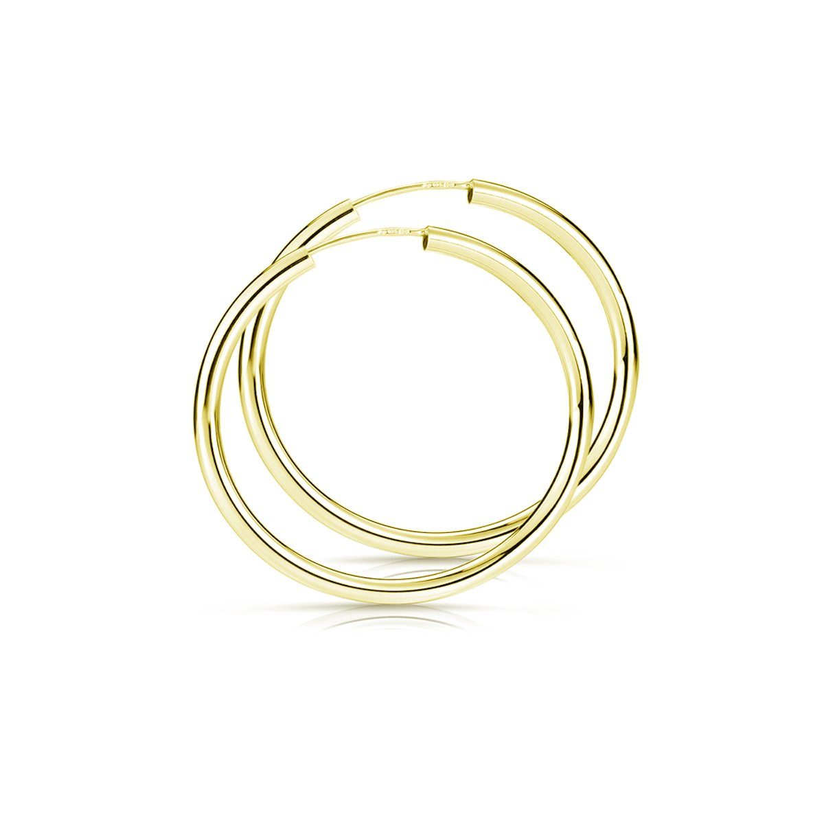 Paar Creolen Ohrringe Damen Gold 40mm SO-113