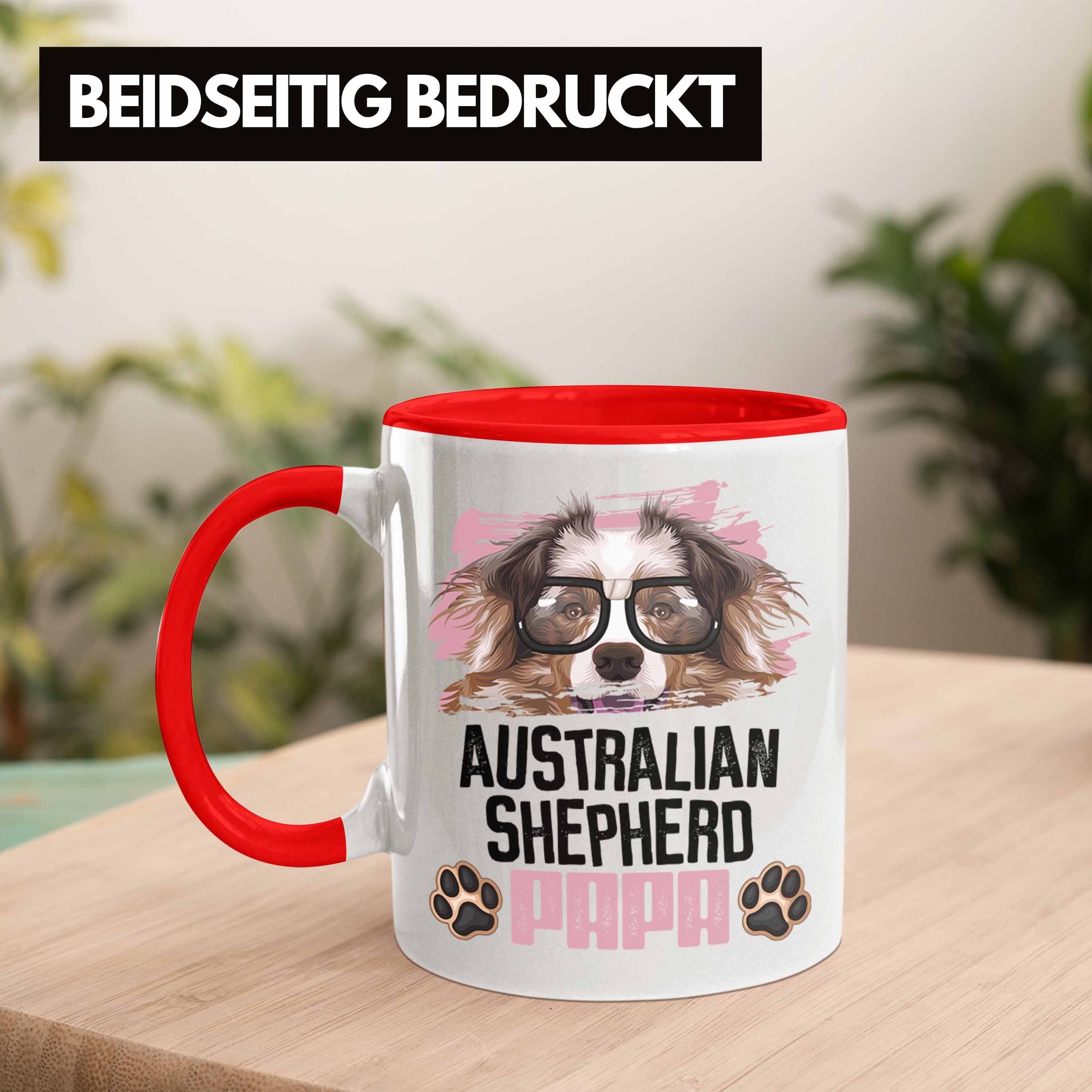 Spruch Geschenk Rot Australian Shepherd Gesch Tasse Lustiger Trendation Besitzer Papa Tasse