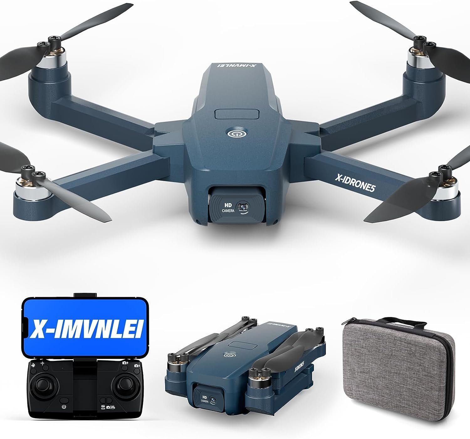 X-IMVNLEI Drohne (1920*1080P, Drohne anfänger erwachsener übertragung quadcopter windbeständig)