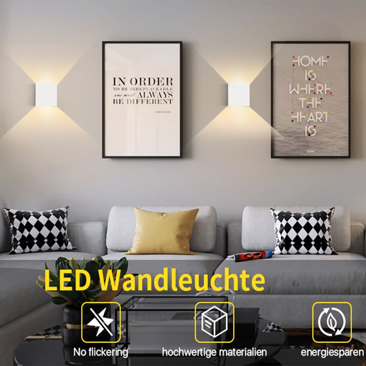 oyajia Wandleuchte 2 Stück 6W LED günstig online kaufen