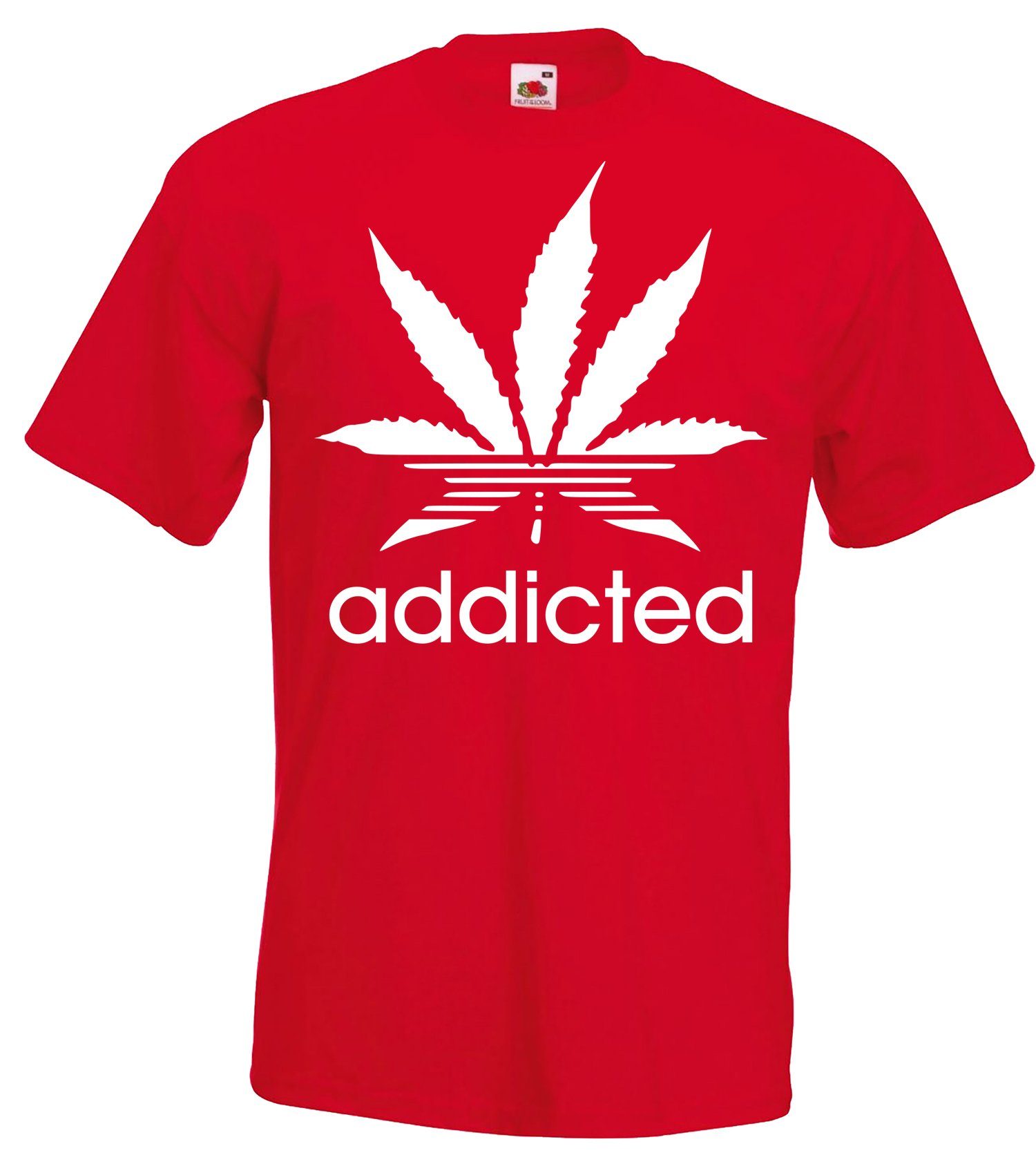 Youth Designz T-Shirt Addicted Herren T-Shirt mit trendigem Motiv Rot