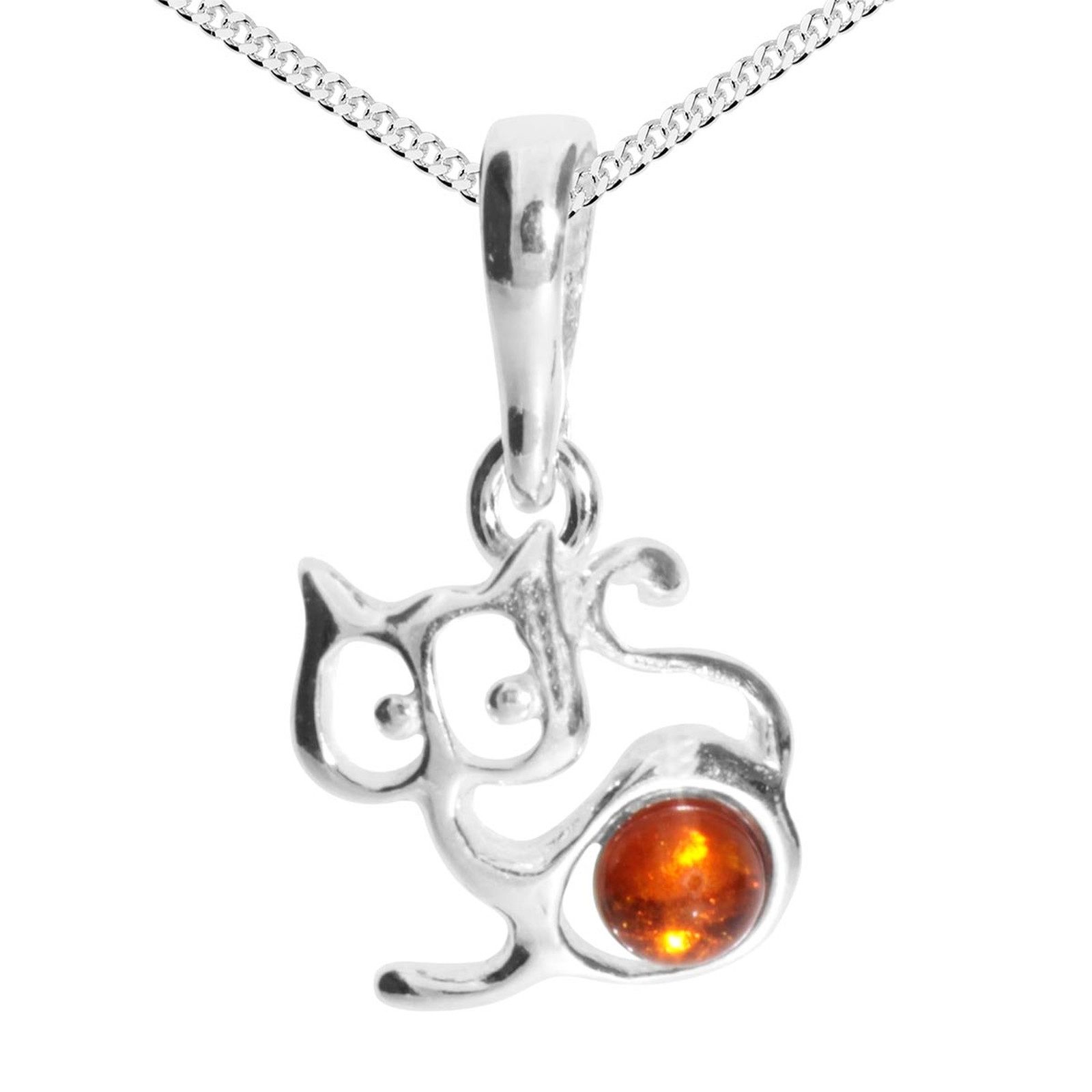 OSTSEE-SCHMUCK Kette mit Anhänger Ostsee-Schmuck Kette mit Anhänger Katze K günstig online kaufen