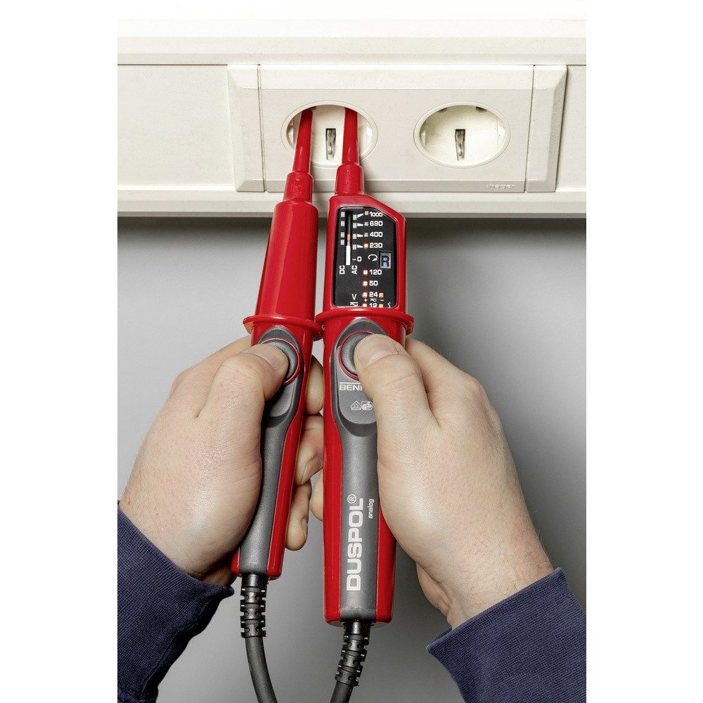 Benning Spannungsprüfer Benning DUSPOL analog Zweipoliger Spannungsprüfer CAT III 1000 V, CAT, (DUSPOL analog)