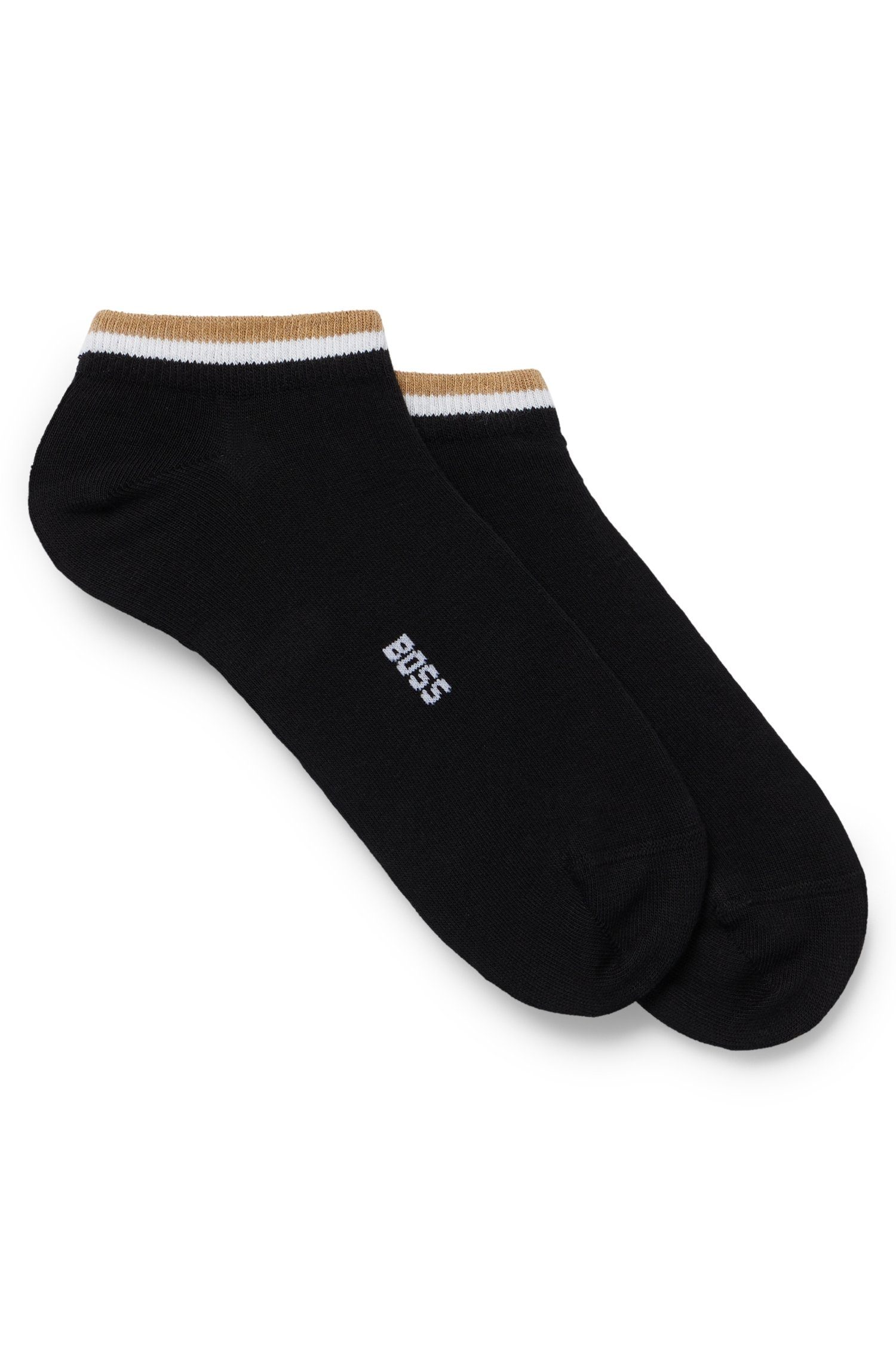 BOSS Herren Sneaker Socken 6 Paar - Business Socks Aus Baumwollmischung, Knöchellang Mit Logo