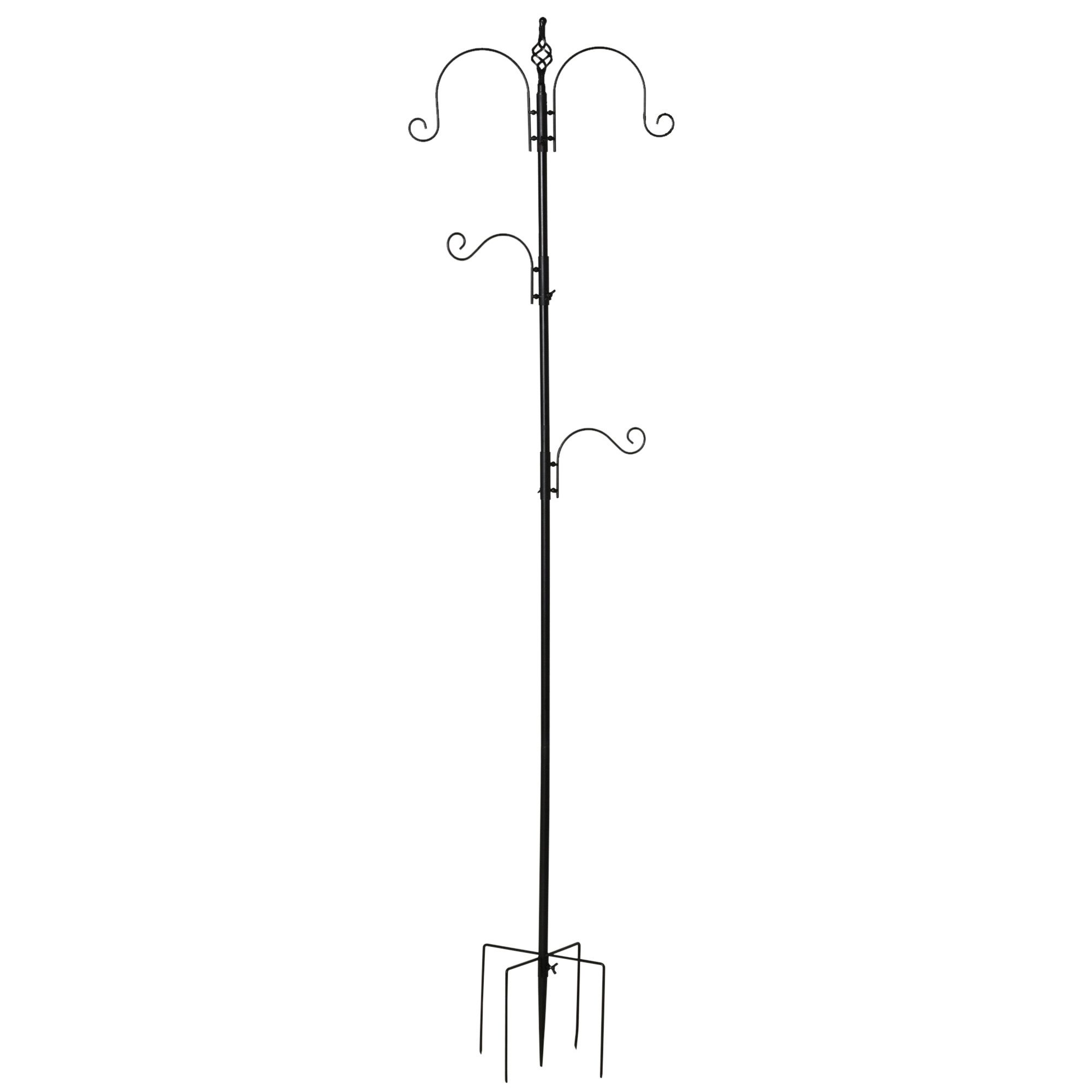 Vogeltränke Vogel Futterstation, 208 cm Höhe, inkl. 4 Haken