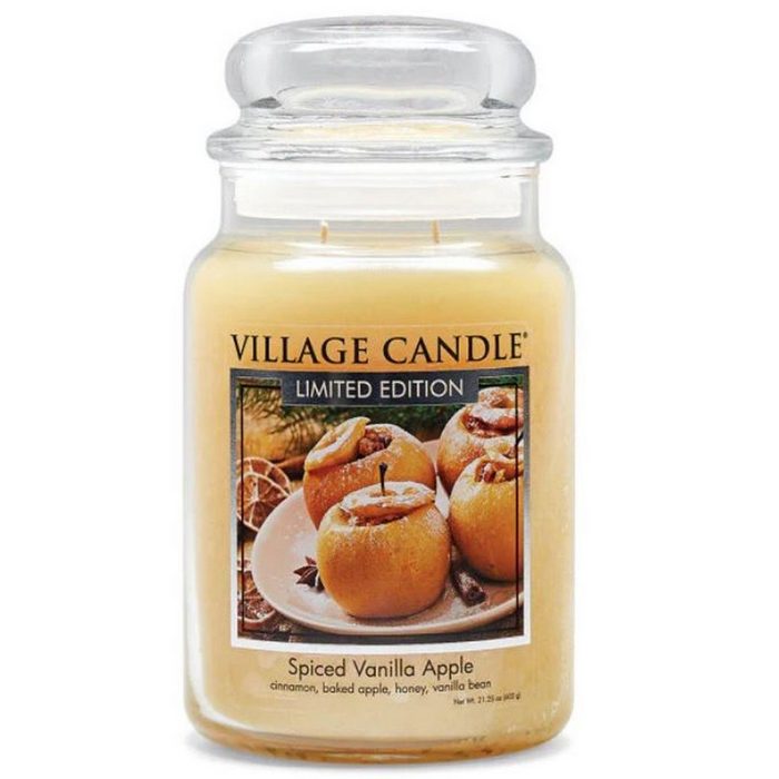 Annimuck Duftkerze Mosaik Village Candle Spiced Vanilla Apple im Glas Duftkerze