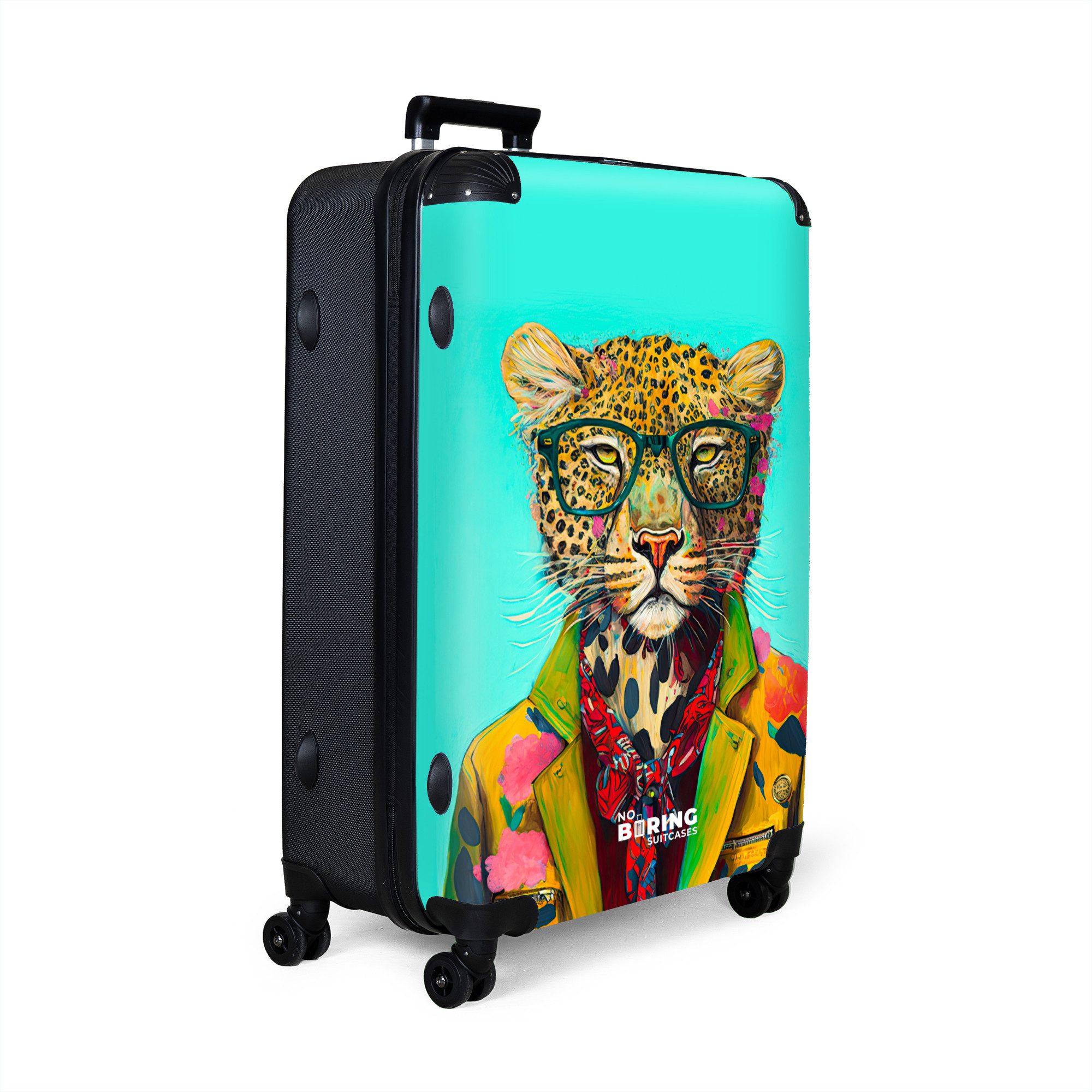 NoBoringSuitcases.com© Hartschalen-Trolley Tier - Brille - günstig online kaufen