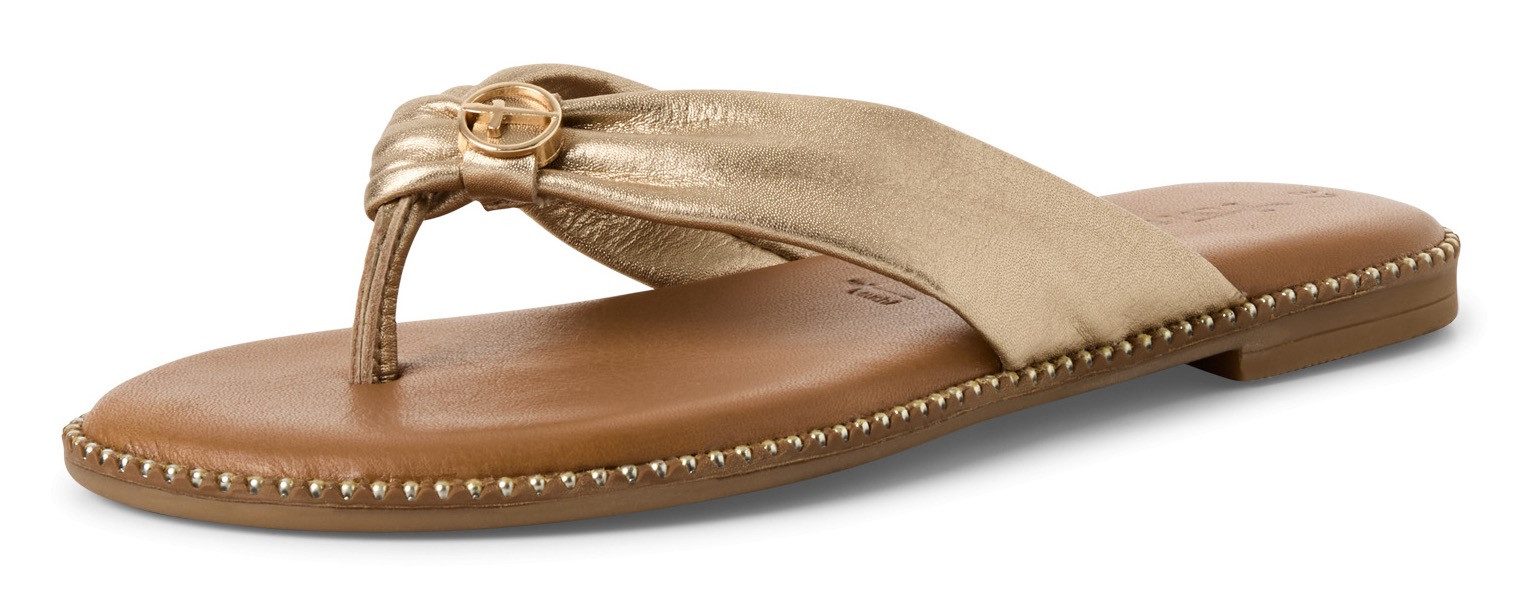 Tamaris Dianette, Zehentrenner, Sommerschuh mit glänzenden günstig online kaufen