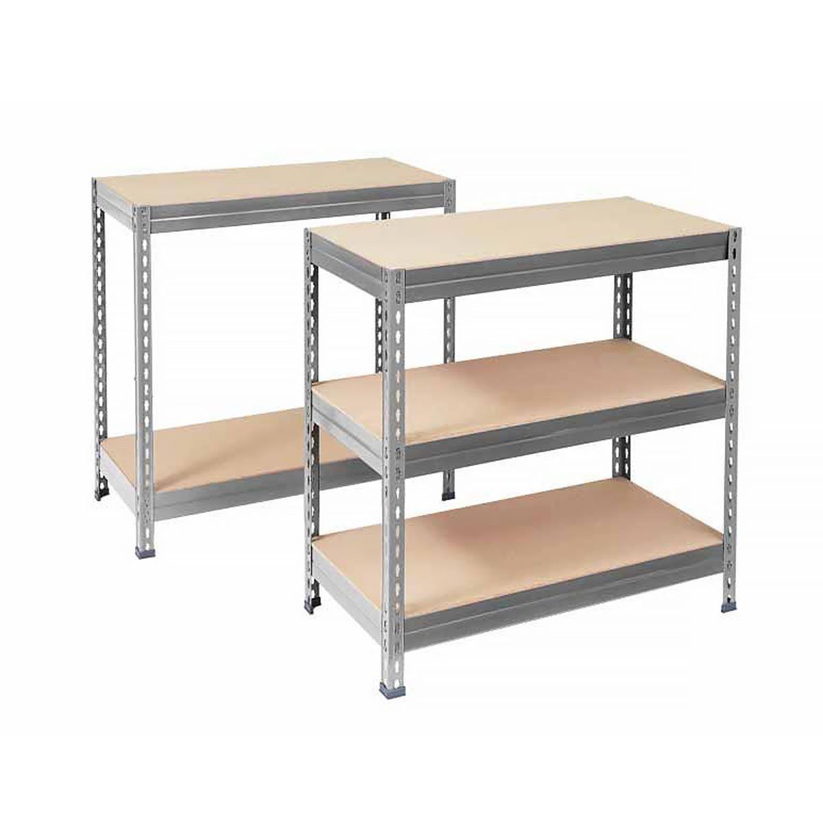 Karat Schwerlastregal Grizzly, 8 Größen, 5 Fachböden, Regal, Lagerregal, Traglast bis 1500 kg