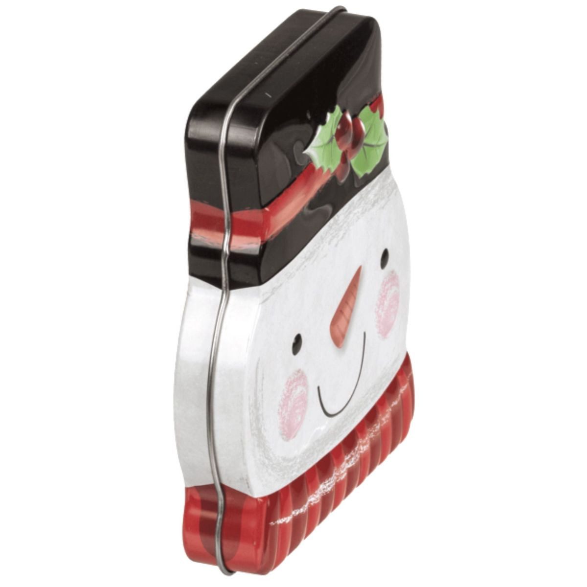 OOTB Vorratsdose Mini Keksdose mit Weihnachtsmotiv ca. 11 x 13 cm Dose für Kinder, Metall, abnehmbarer Deckel