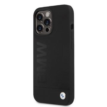 BMW Handyhülle Case iPhone 13 Pro Max Logo MagSafe Silikon schwarz