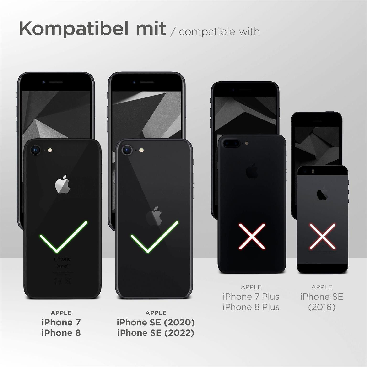 ONEFLOW Handyhülle ONEFLOW® Soft Case für Apple iPhone SE 2. Generation (2020), Hülle aus Silikon, Back Cover mit Kameraschutz, weiche Silikonhülle