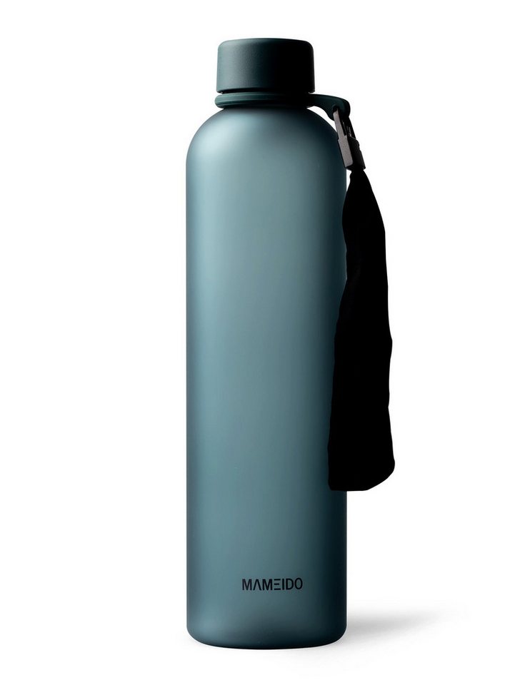 MAMEIDO Trinkflasche, auslaufsicher mit Zeitmarkierung & Handschlaufe in 600 ml, 1 l & 1,5 l