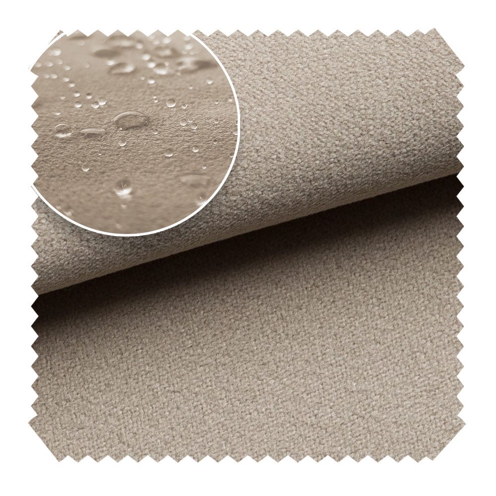 novely® Stoff TRITON - Wasserabweisender Microfaser Velours-Möbelstoff Wildleder-Opt, Wasserfest, Schmutzabweisend, Meterware, 1lfm