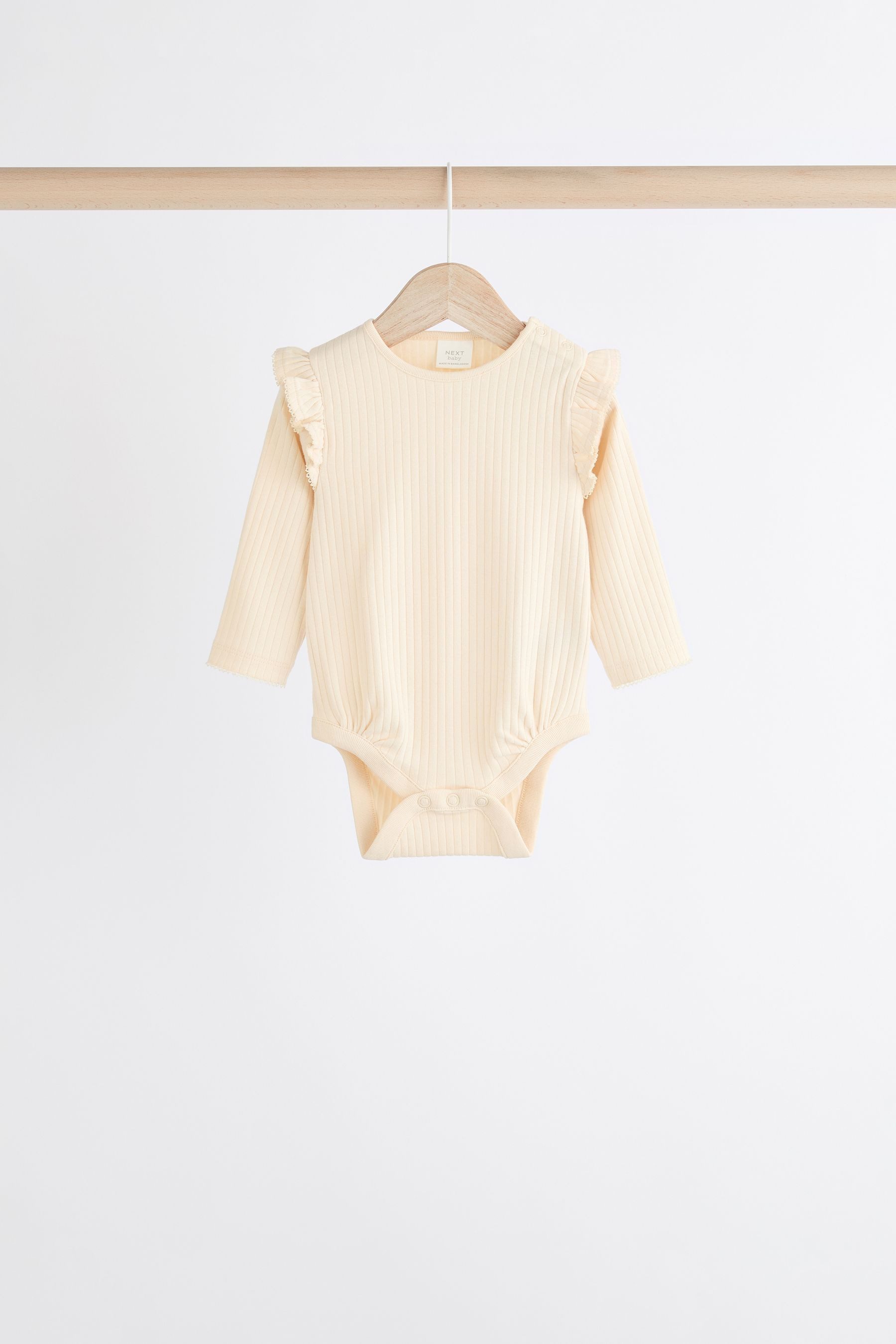 Next Langarmbody Baby Langarm-Bodysuits mit Rüschen im 4er-Pack (4-tlg) – Bild 5 von 5