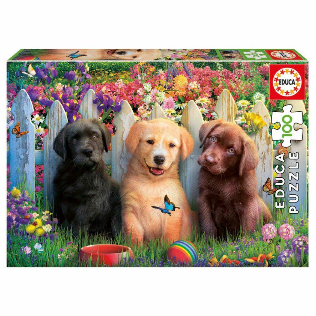 Educa Puzzle Hündchen-Puzzle 100Stück, Puzzleteile
