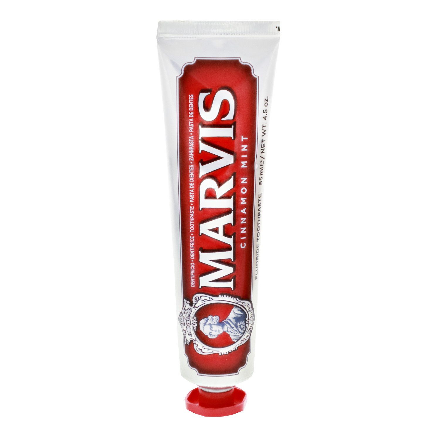 Marvis Zahnseide-Stick Marvis Cinnamon Mint Toothpaste Zahncreme 85ml Zimt und kraftvolle Min