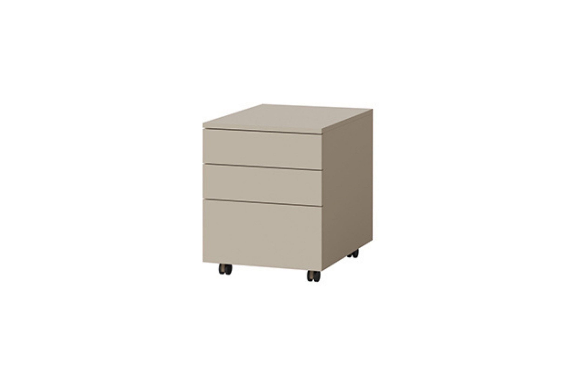 Deine Möbel 24 Rollcontainer LIMA 15, 40 cm breit, mit 3 Schubladen, Rollen, Push-to-Open, (Set, 1 St., ideal für Kinderzimmer & Jugendzimmer), mit Vollauszug, Jugendzimmer-Container