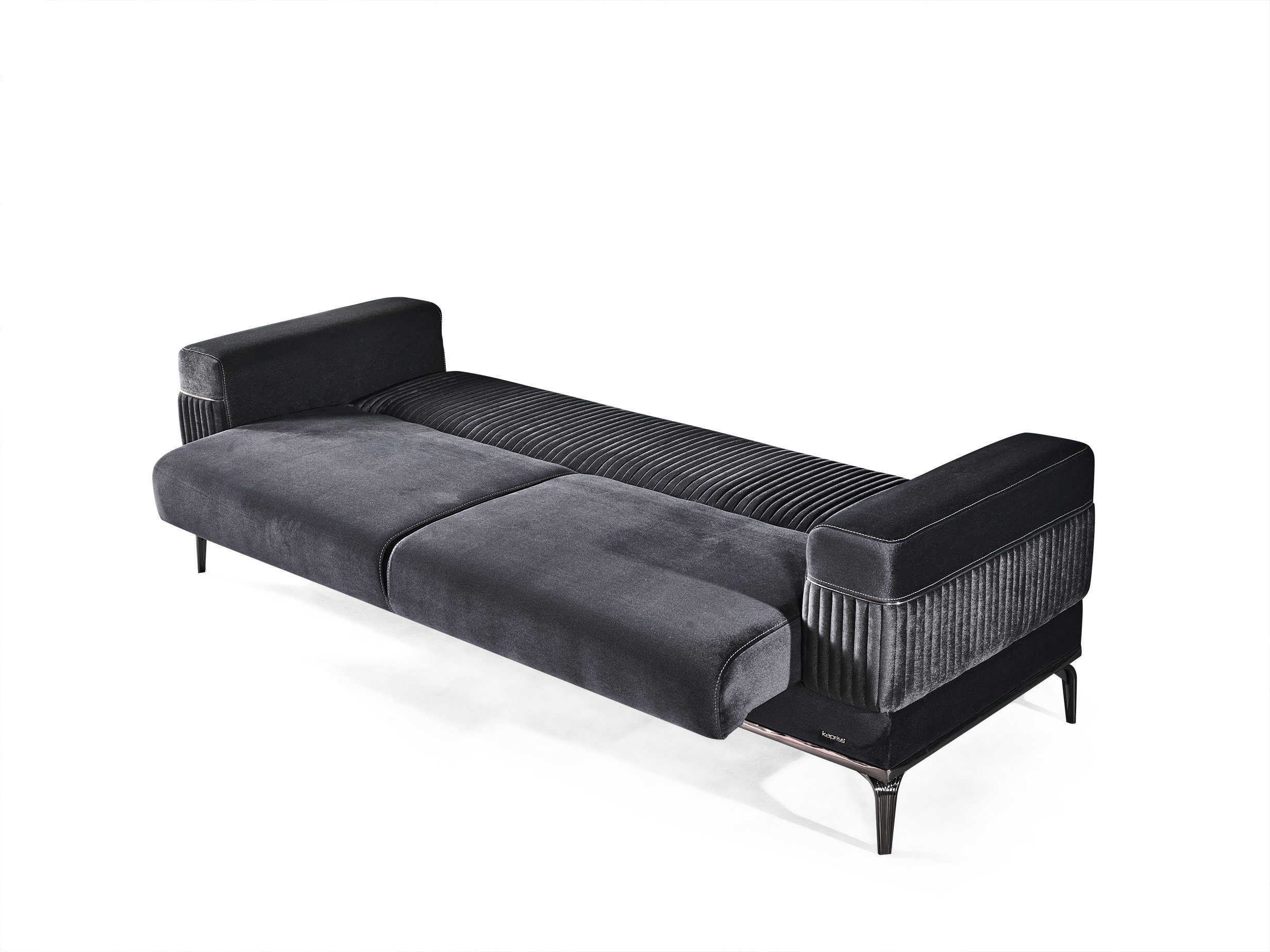 Quality,strapazierfähiger Sofa Möbel Antrazith Teil, 1 Samtstoff Cusco, Villa Handmade Mikrofaser