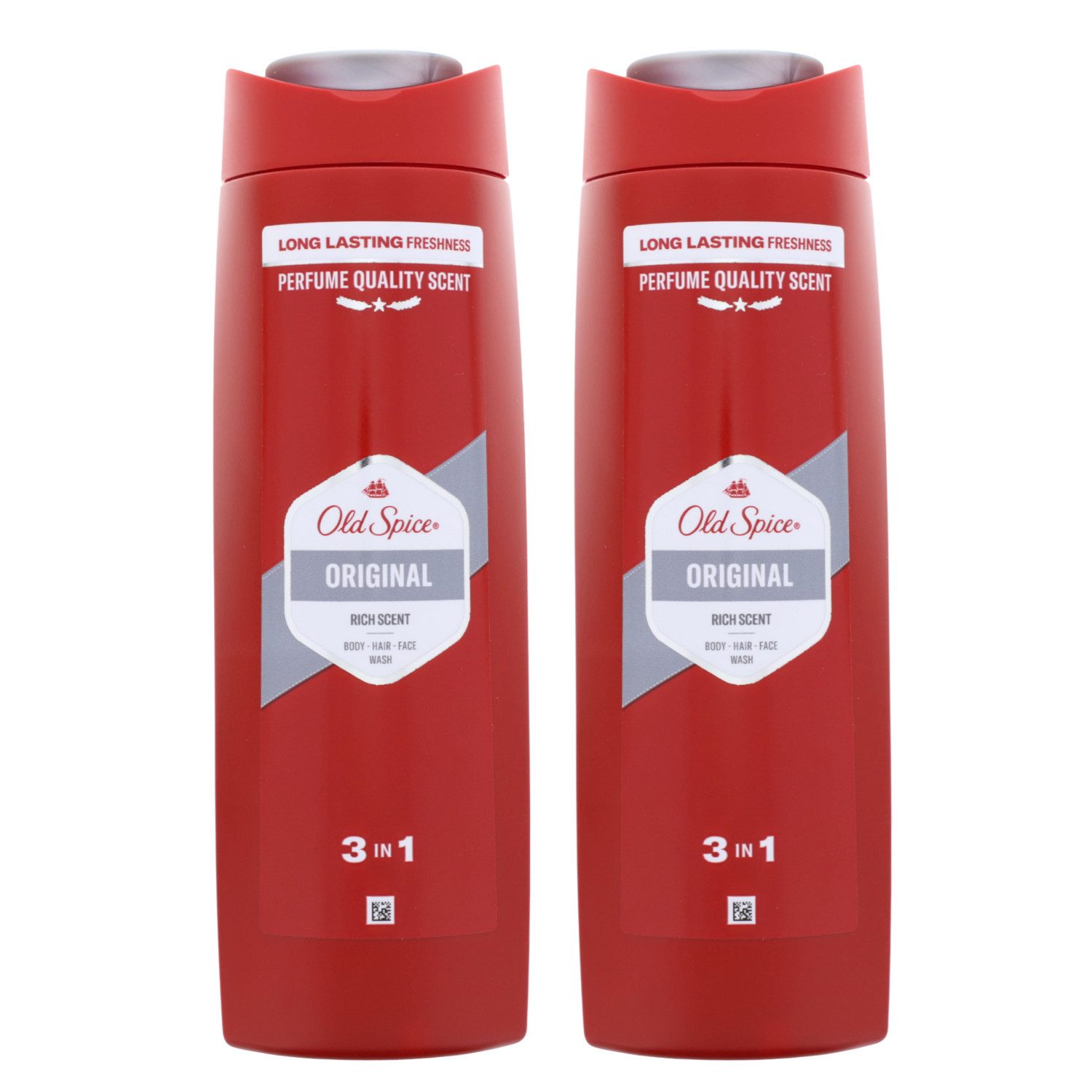 Old Spice Duschgel 2 x Old Spice Original 3in1 Duschgel für Haar Gesicht&Körper je 400ml