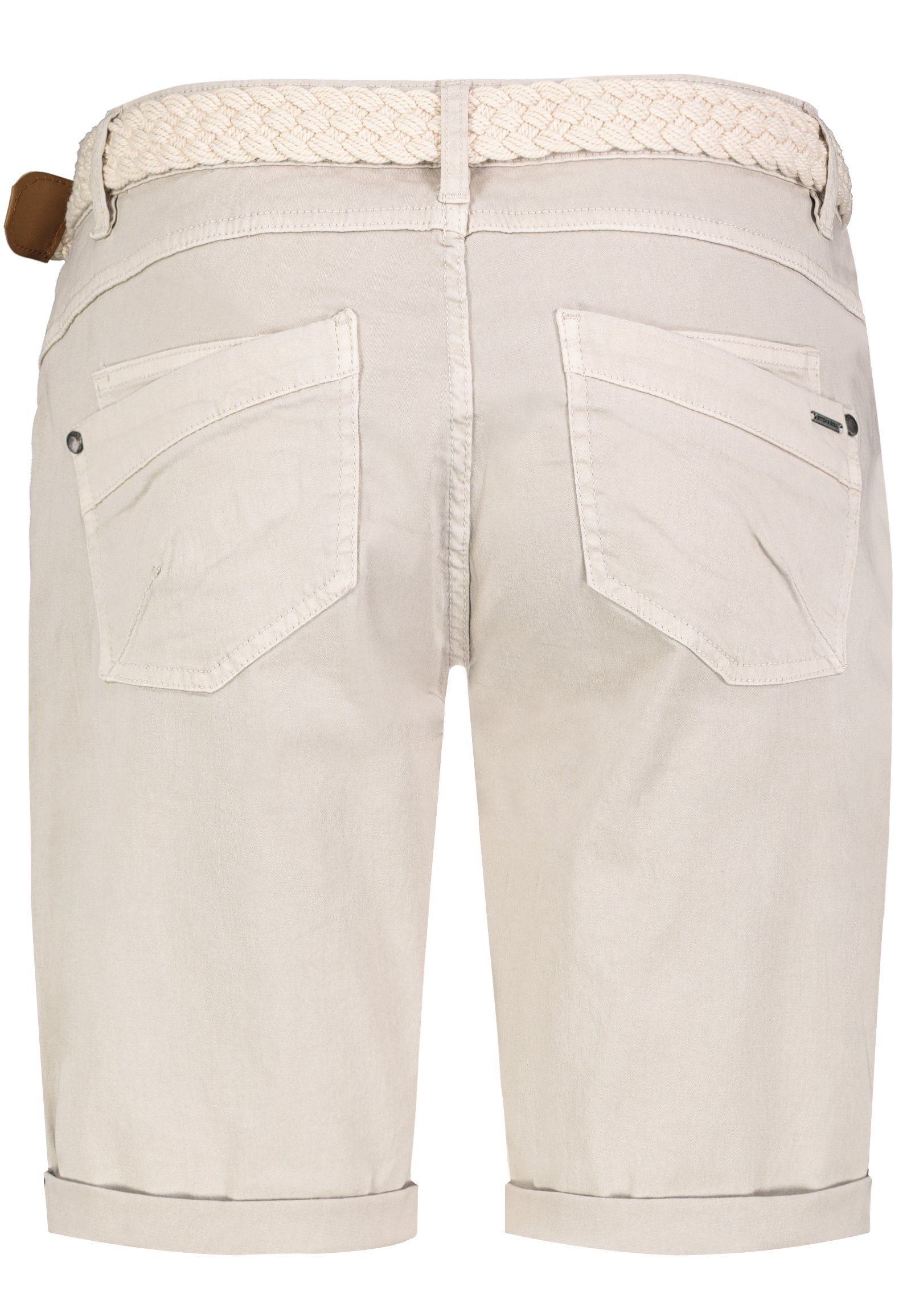 Stitch & Soul Bermudas Damen Short Bermuda kurze Hose Sommer Chino Stoff Hose mit Gürtel – Bild 3 von 5