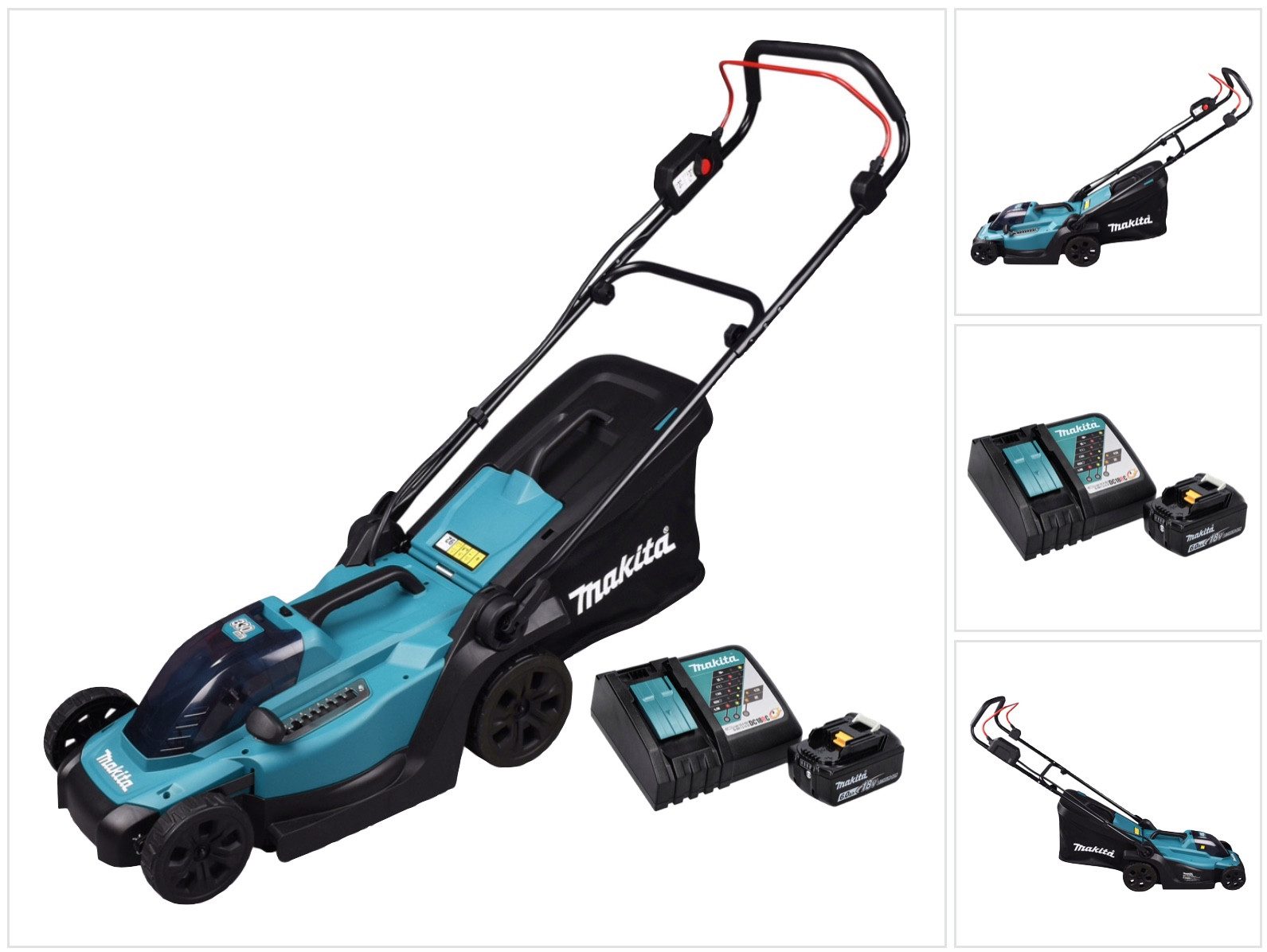 Akkurasenmäher DLM 330 RG Akku Rasenmäher 18 V 33 cm 30 l + 1x Akku 6,0 Ah + Ladeger