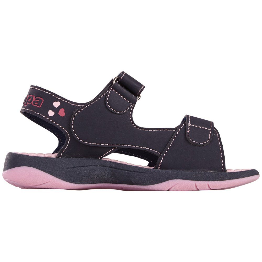 Kappa Riemchensandale - vielen verspielten mit Details navy-pink