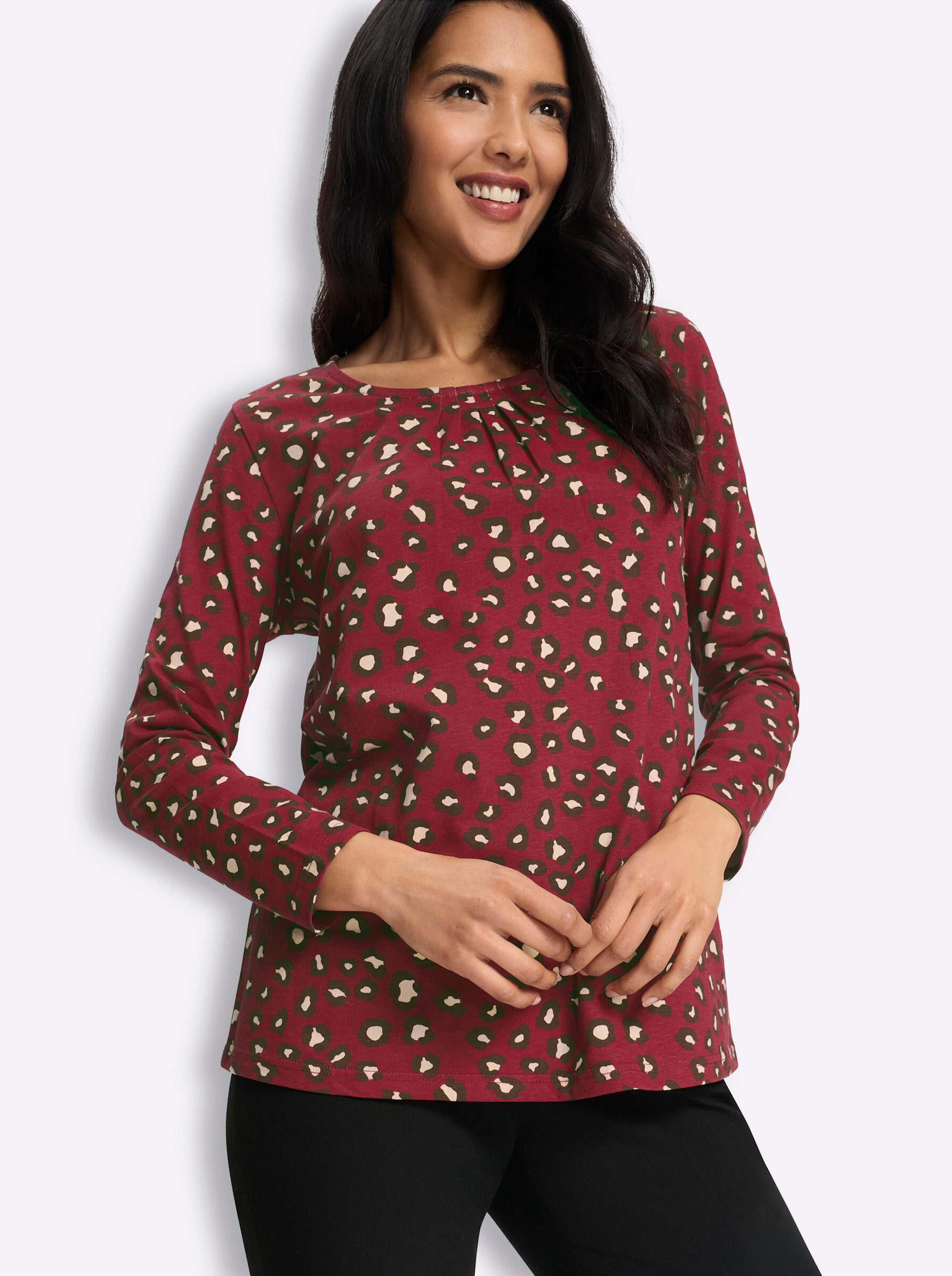 Sieh an! T-Shirt Druck-Shirt Langarm – Bild 4 von 5
