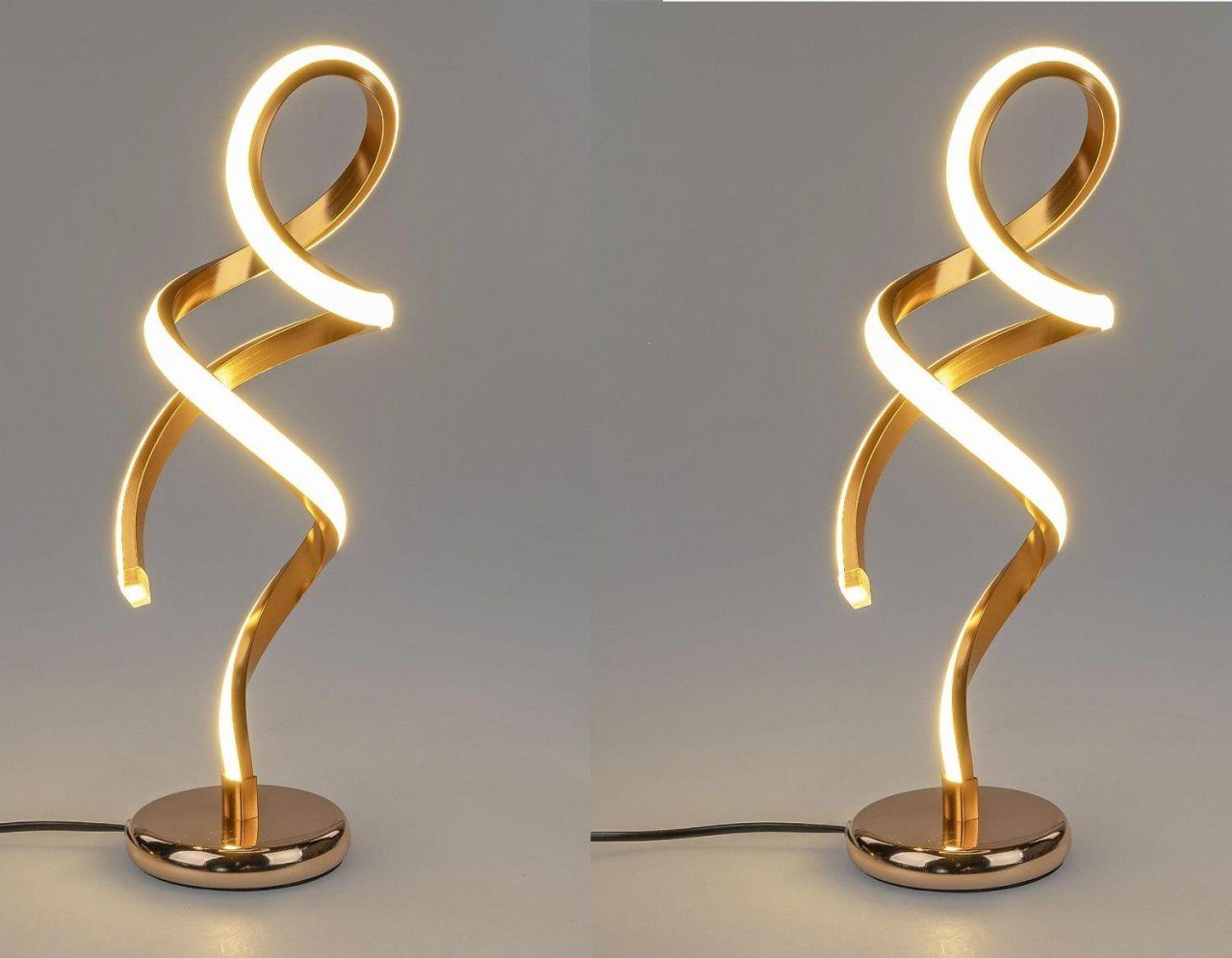 formano Tischleuchte LED Lichtband, Gold B:11.8cm H:42cm D:11.8cm Metall