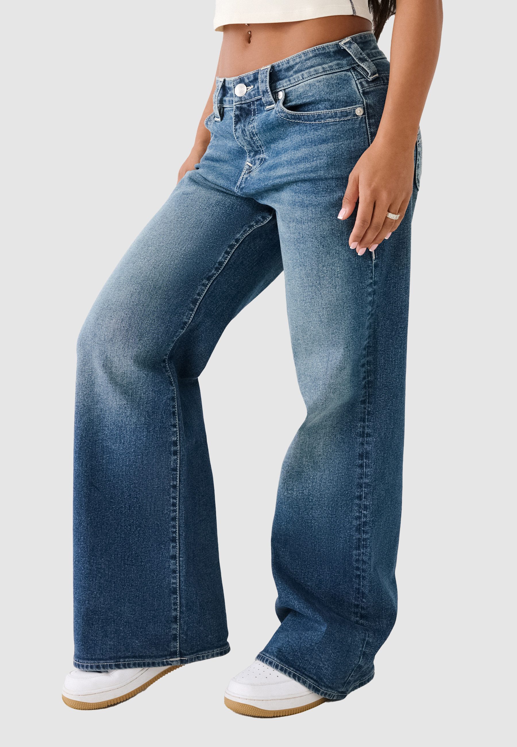 True Religion Loose-fit-Jeans BOBBI BAGGY JEAN Baumwollmischung, loose fit, regular waist
