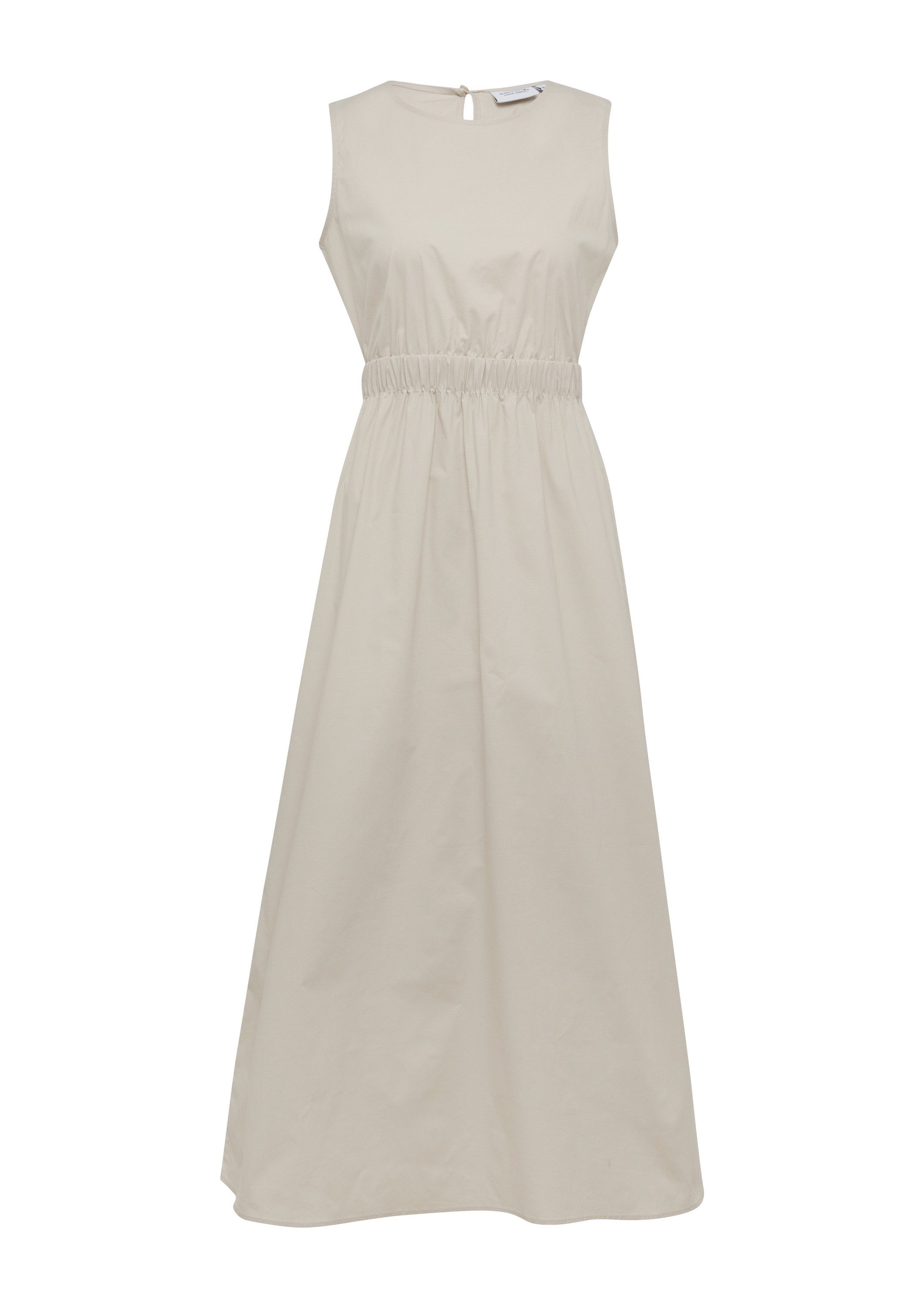 comma Midikleid Kleid Langes Popeline-Kleid mit Cut-out günstig online kaufen
