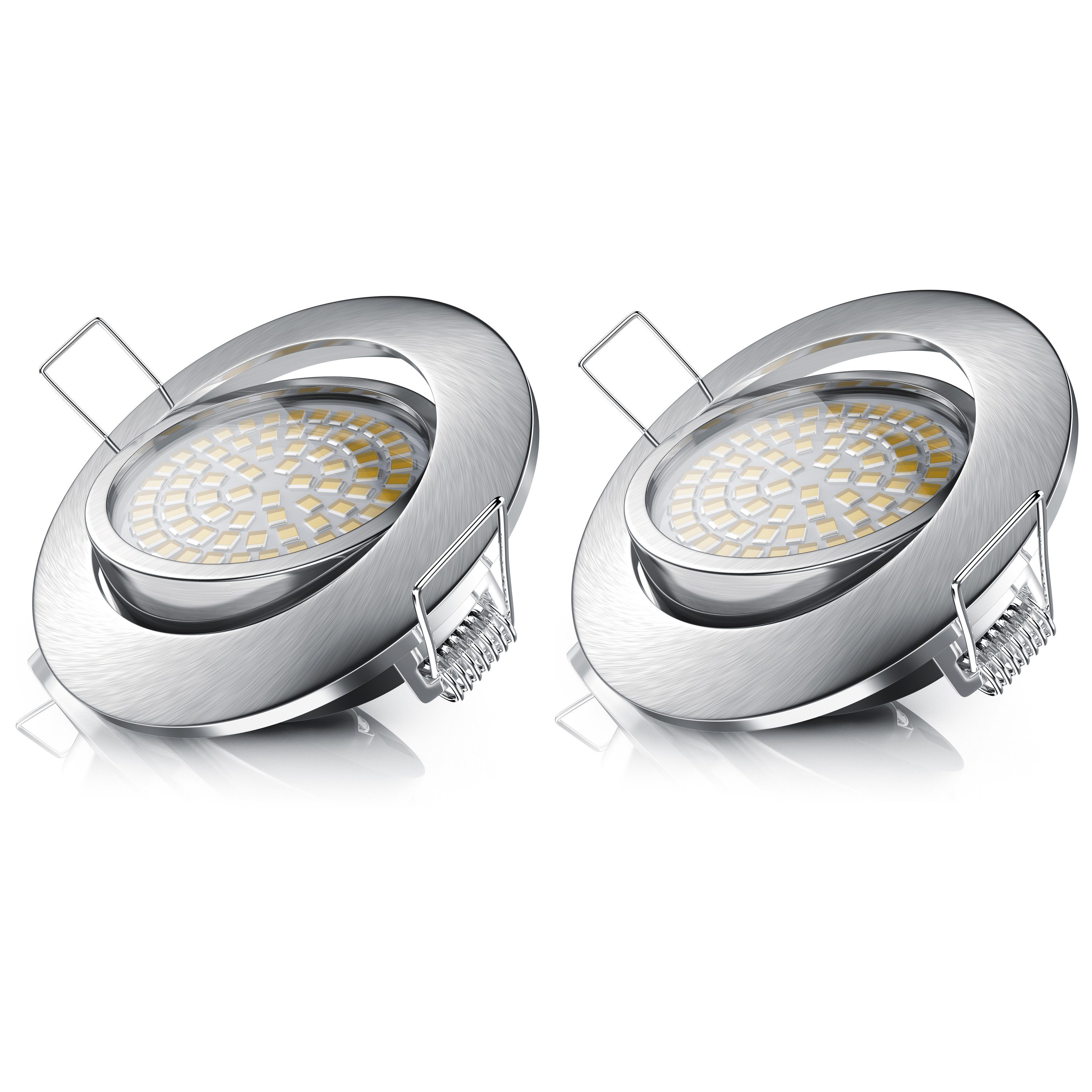 Brandson LED Einbaustrahler dimmbar & schwenkbar, Deckenspots, Aluminium Ra günstig online kaufen