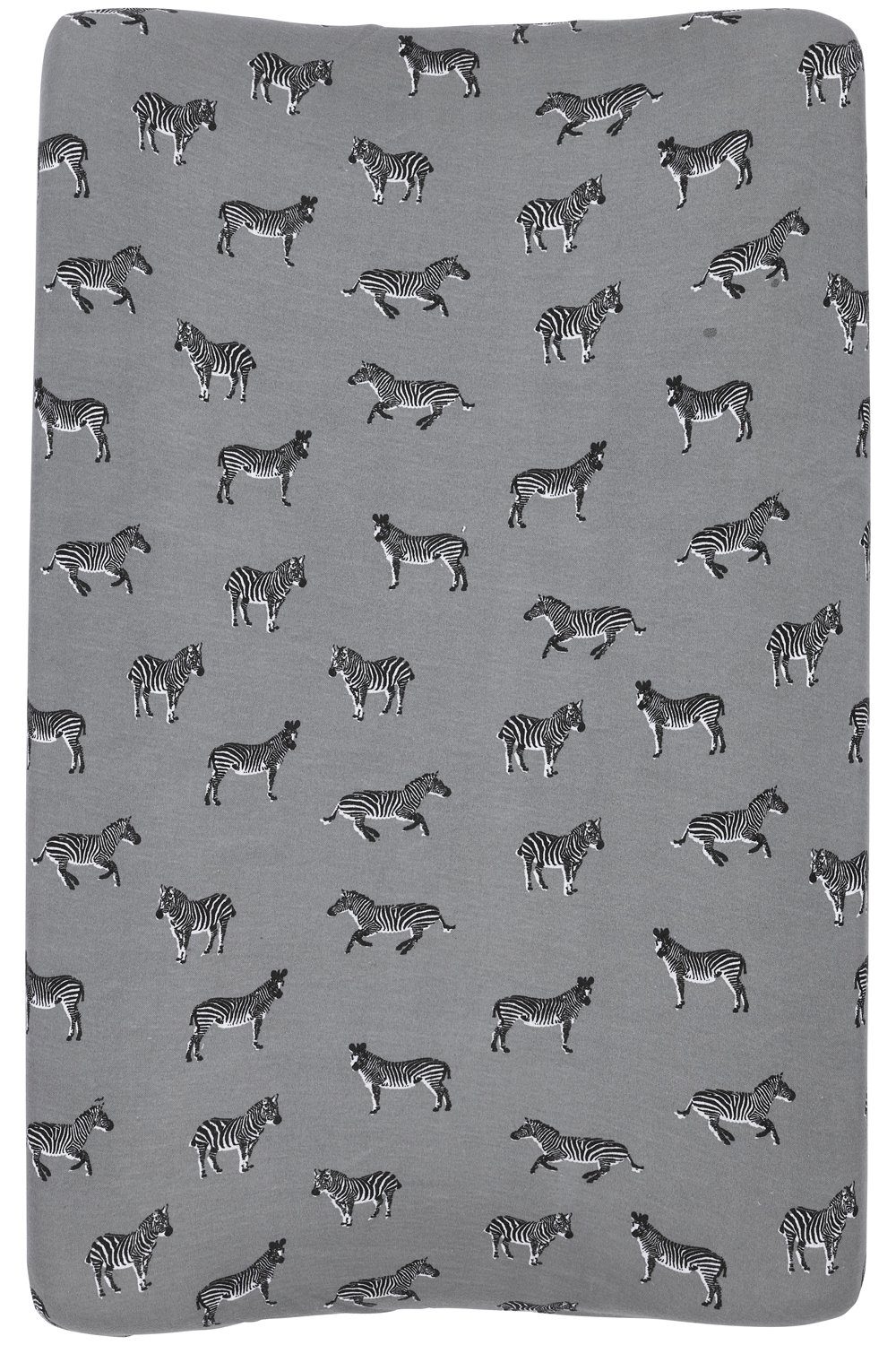 Wickelauflagenbezug Grey 50x70cm (1-tlg), Animal Baby Meyco Zebra