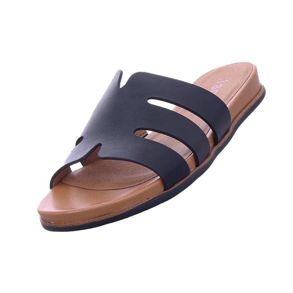 Jana Damen 8-27166-44 001 Pantoletten Vegan in Schwarz Pantolette