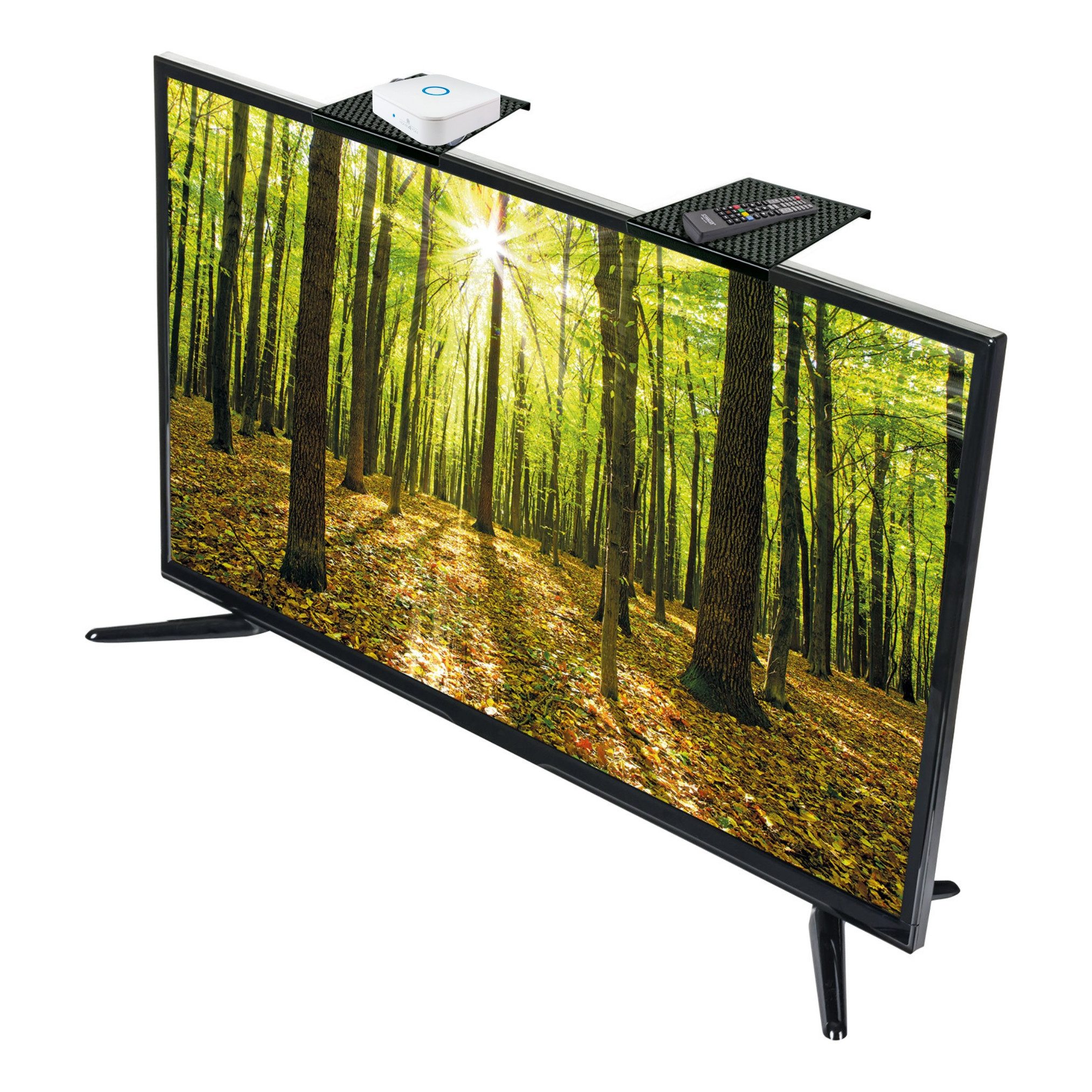 Schwaiger TV-Aufsatz 661781, (24", 1-St., belastbar bis 9 kg), inklusive rutschfester Matte