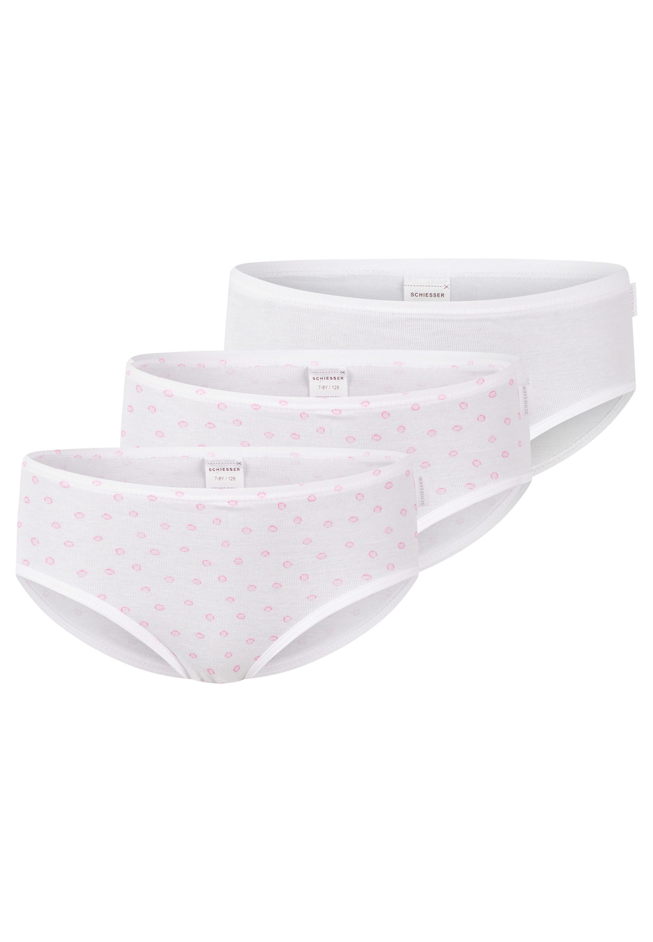 Hüftslip 3er Pack Kids Girls Feinripp Organic Cotton