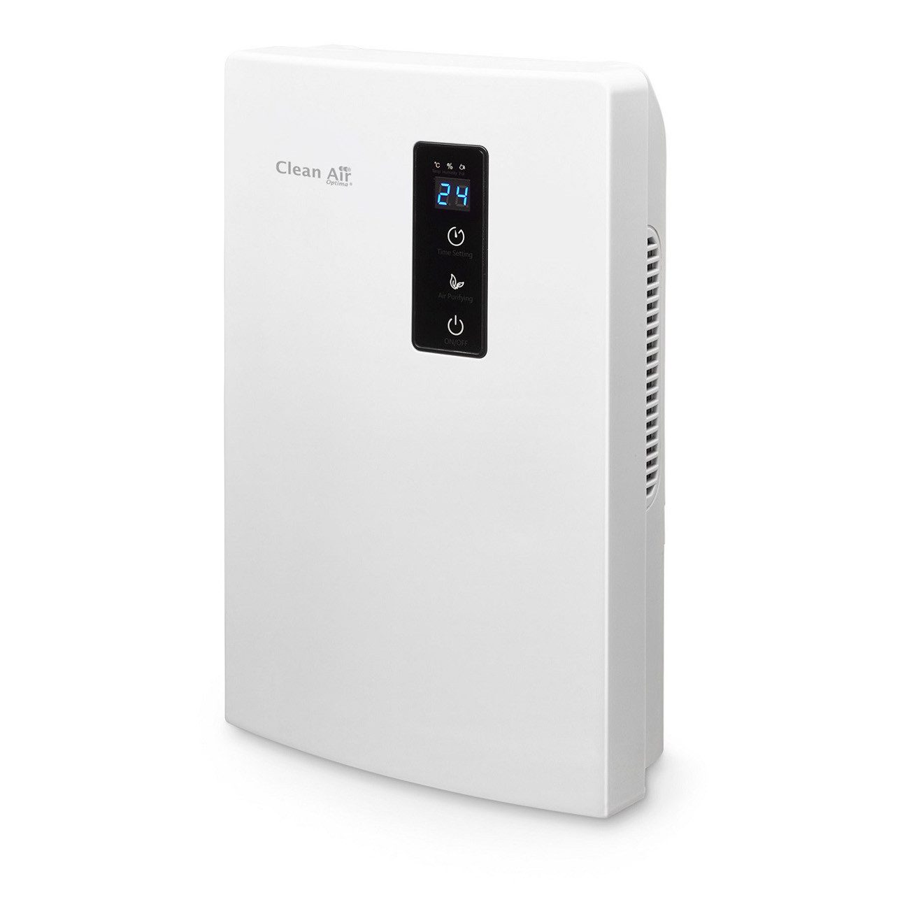 Clean Air Optima Luftentfeuchter mit Ionisator CA-703W, für 25 m³ Räume, Entfeuchtung 0,7 l/Tag, Tank 2 l, Thermo-elektrisches Peltier-Element