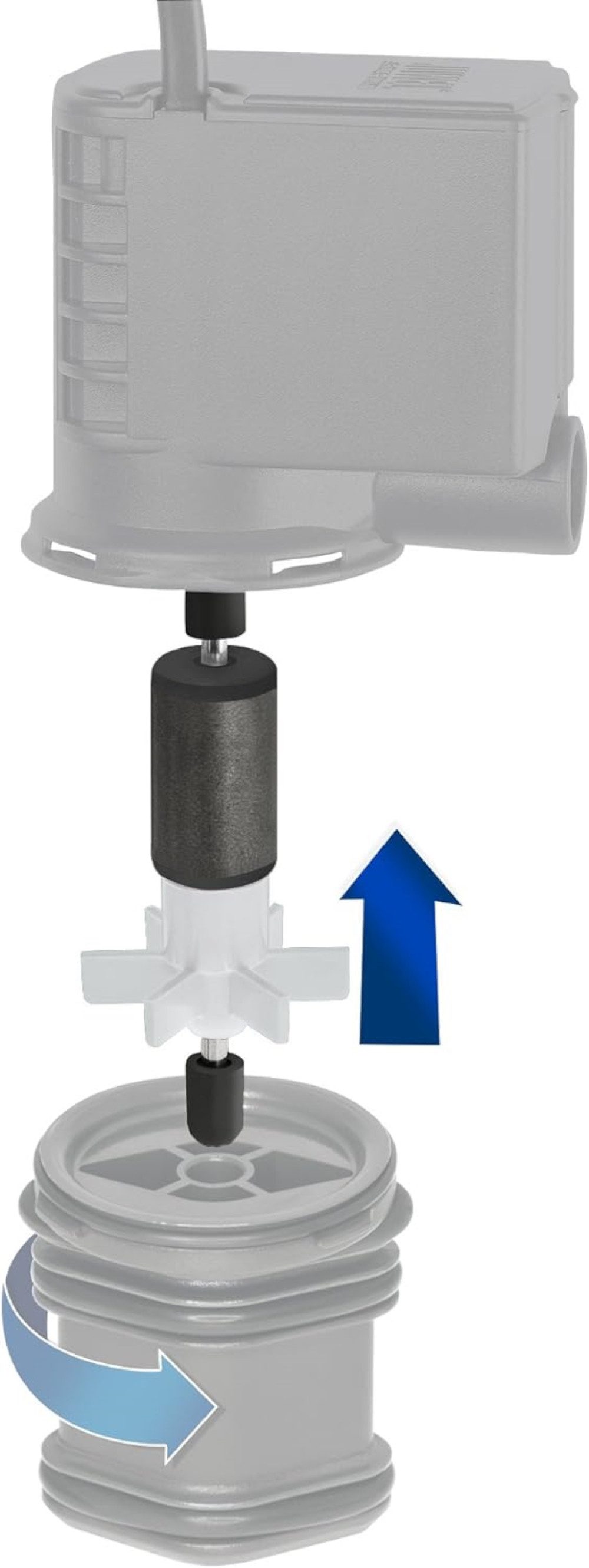 JUWEL AQUARIEN Wasserpumpe Impeller-Set Eccoflow 600 doppelt gelagert geräuscharm effizient