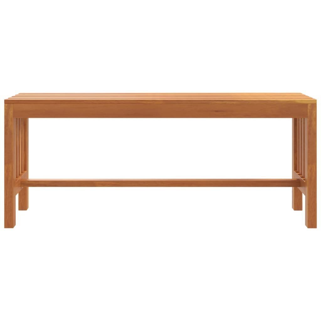 vidaXL Gartenbank 110 x 35 x 45 cm Gartenbank 110 cm Massivholz Eukalyptus Gartenbank Ho