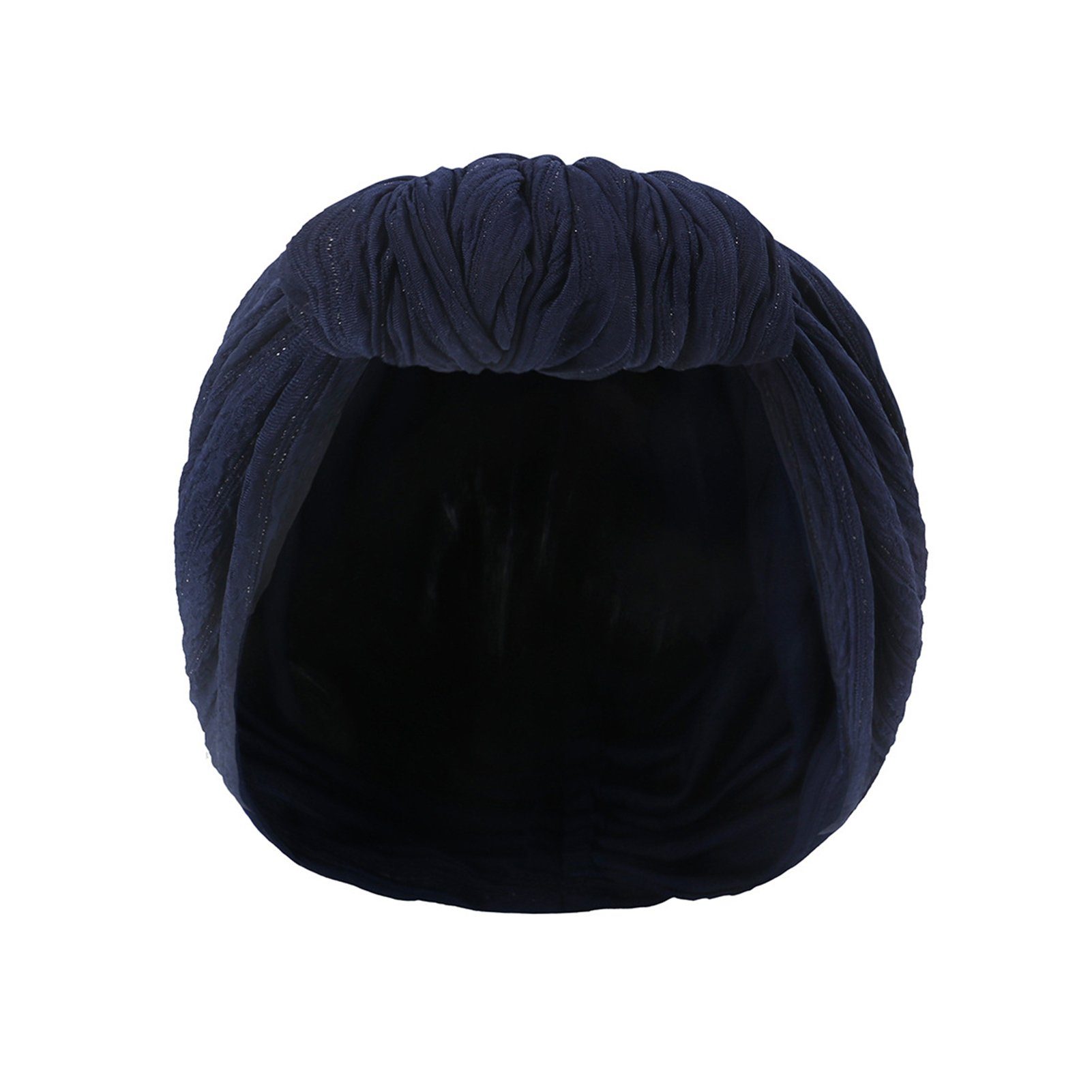 Navy Elastische Knotenmütze, Mütze Blusmart Damen, Baumwolle, Stirnband Modische blau Für Stirnband