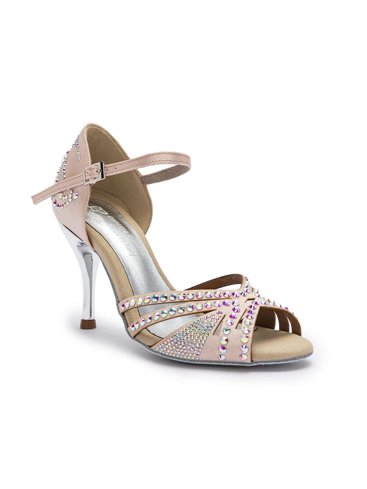 Dancing Queens Sparkle Shine Tanzschuhe - Absatz 8.0 cm thin High-Heel-Sandalette Tanzschuh 8 cm Absatz: Salsa, Bachata, Kizomba, Zumba