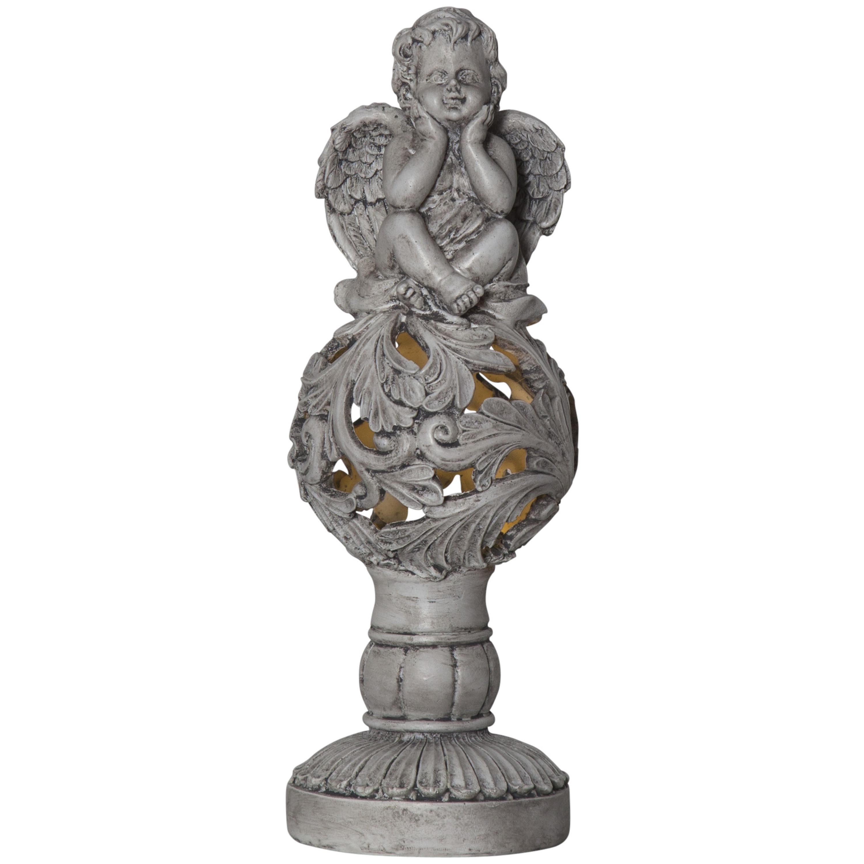 STAR TRADING LED Solarleuchte Angel, Solar Figur,Angel, Engel in Stein-Opti günstig online kaufen