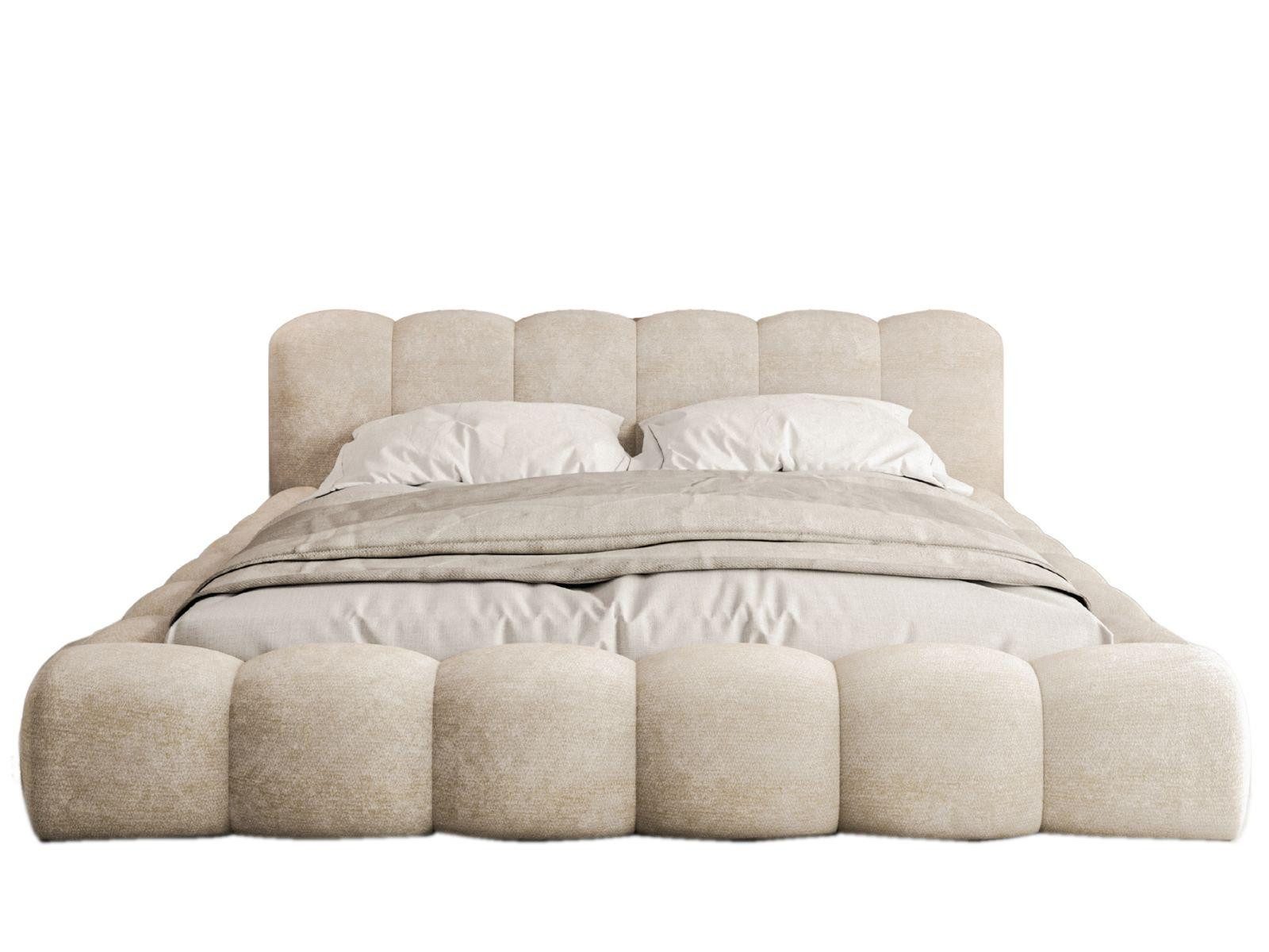 Compleo Polsterbett ERMS Bett bubble, Designerbett (Schlafzimmer Bett modern), (Chenille-Stoff), Doppelbett gepolstert, Wolkenbett