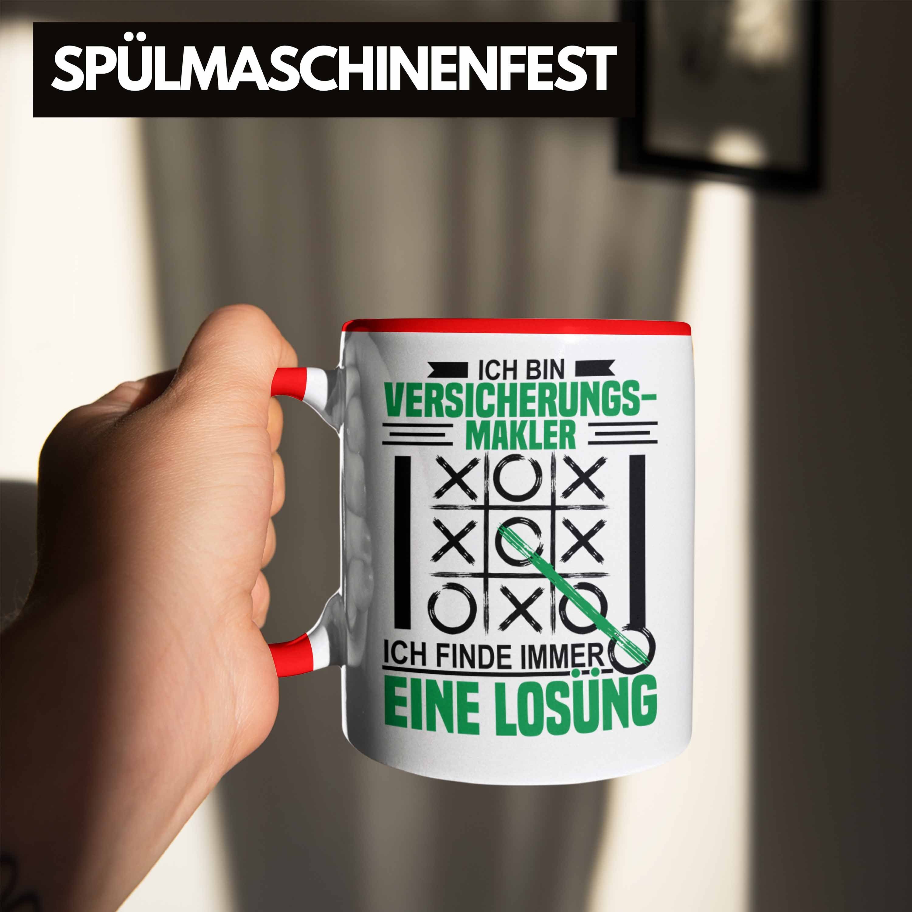 Rot Versicherungs-Makler Tasse Geburtstag Trendation Lustiger Geschenk Tasse Spruch Geschenkidee - Verischerungen Trendation