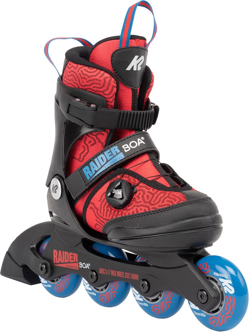 Inlineskates K2 RAIDER BOA Kinder Inline Skate red blue