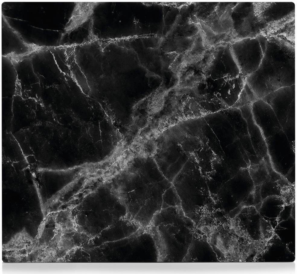 Zeller Present Herdblende-/Abdeckplatte Marmor, (1 tlg), Silikonfüßen
